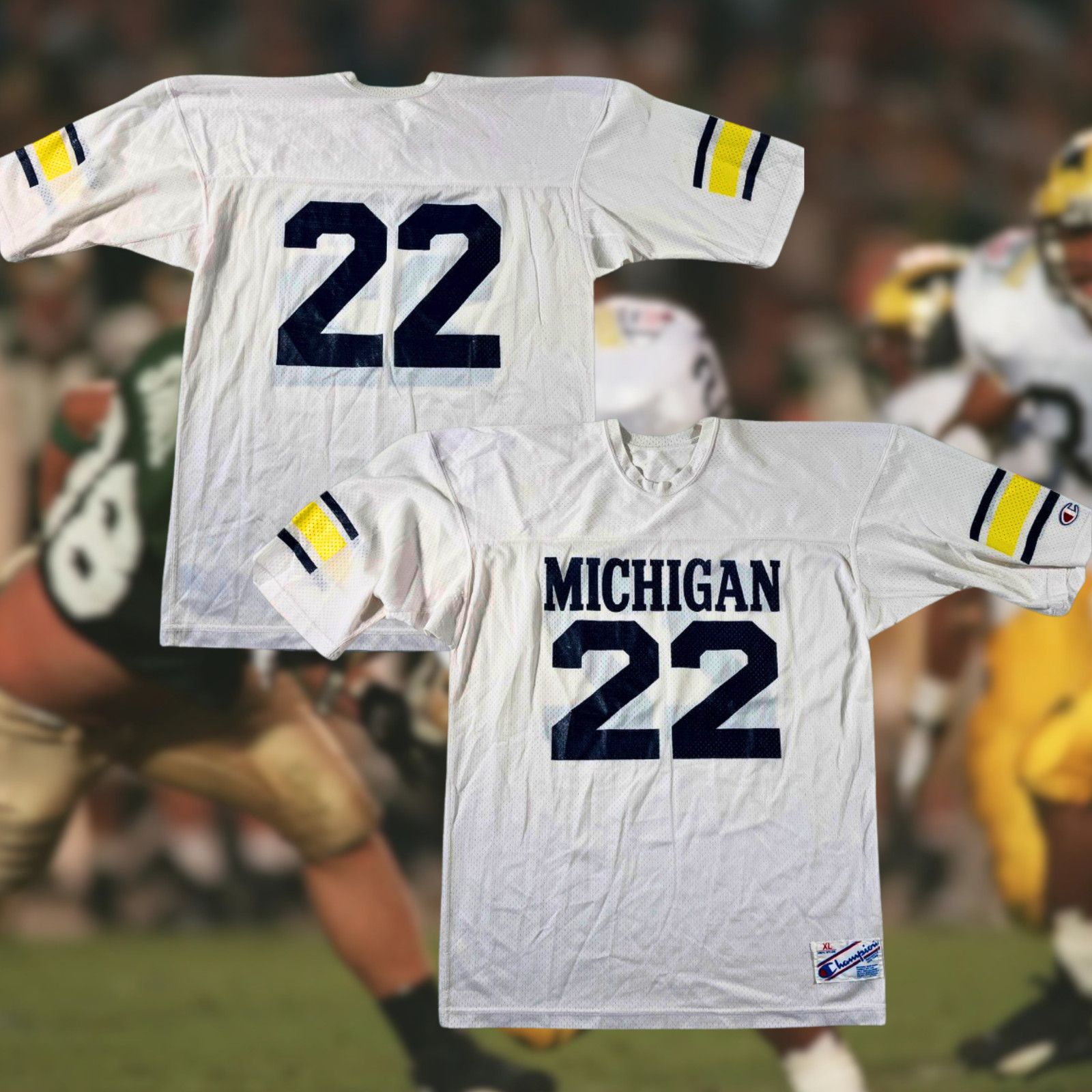 Champion Michigan Wolverines Ty Law #22 Champion Jersey USA Size XL Size US XL / EU 56 / 4 - 4 Thumbnail