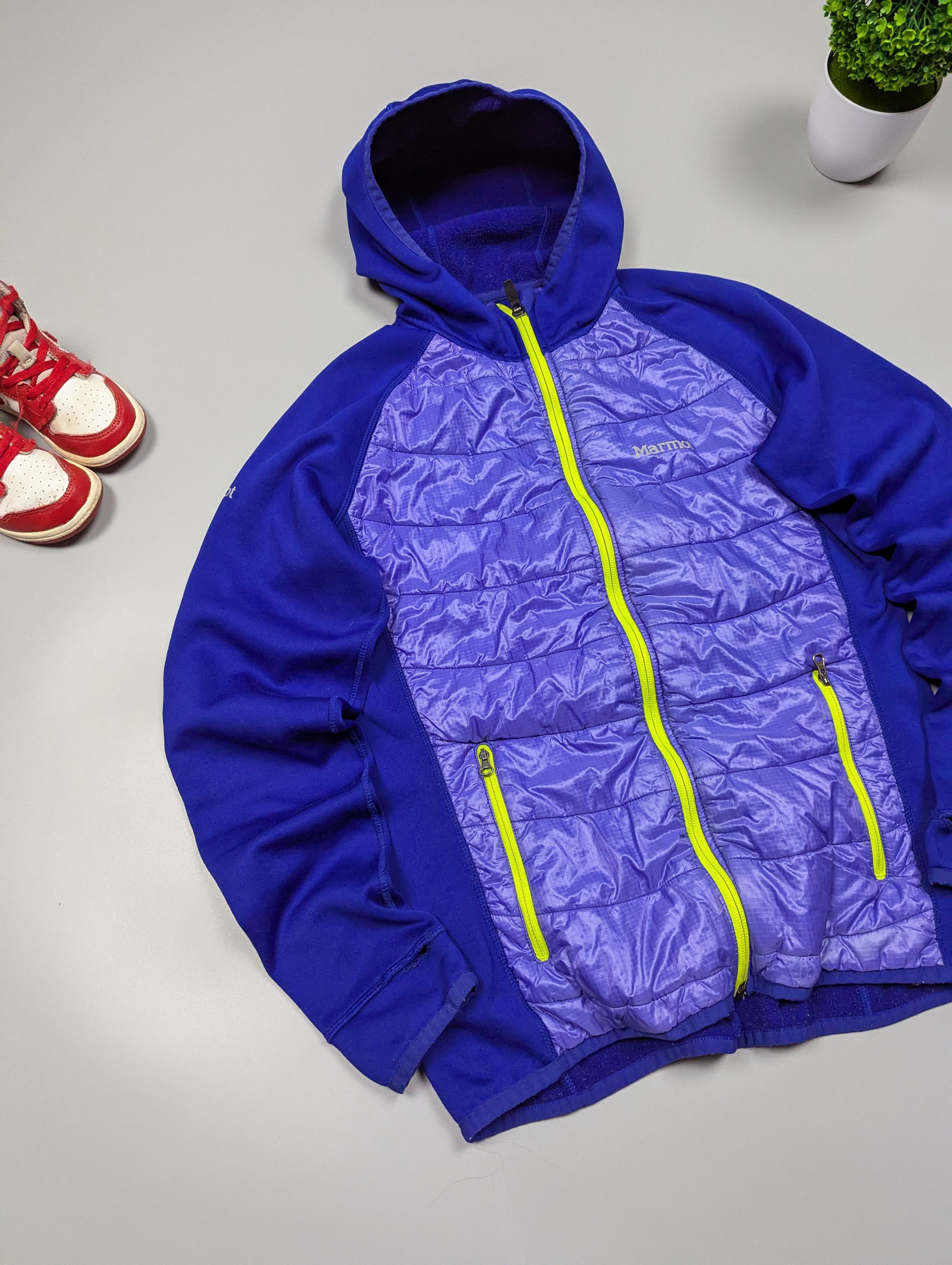 Marmot MARMOT Polartec Women's Lightweight Purple Micro Down Jacket Size L / US 10 / IT 46 - 3 Thumbnail
