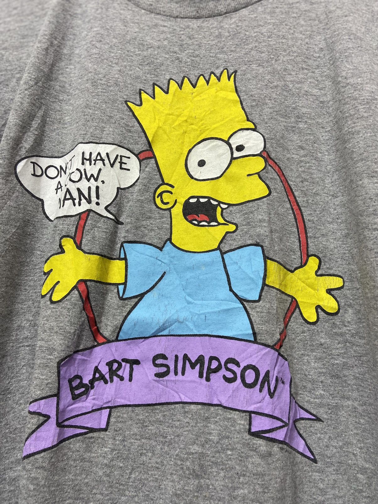 Cartoon Network × The Simpsons × Vintage Vintage The Bart Simpson Dont Have A Cow, Man Tshirt Size US XL / EU 56 / 4 - 4 Thumbnail