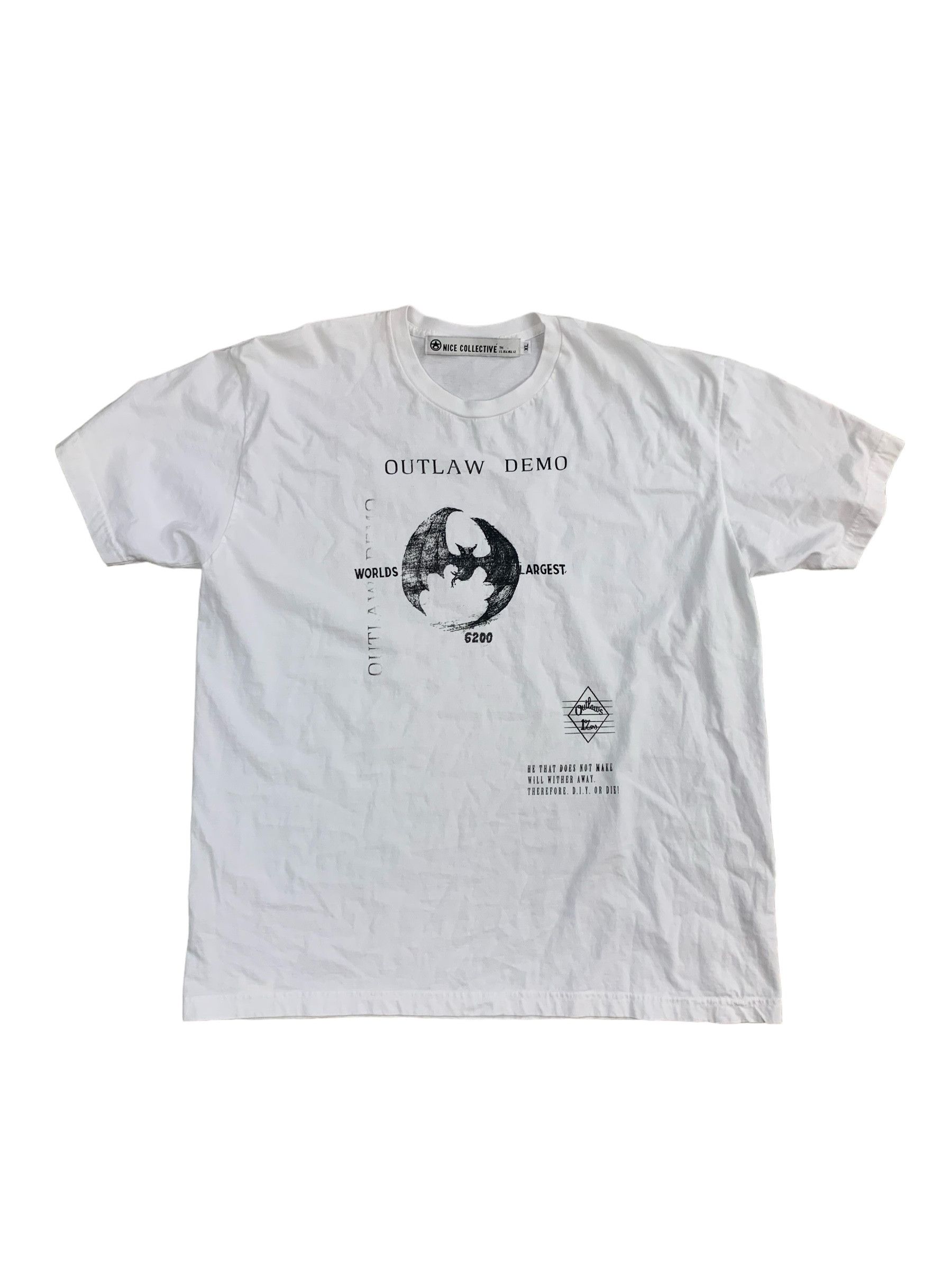 image of N I C E Collective N.i.c.e. Collective Graphic T-Shirt in White, Men's (Size XL)