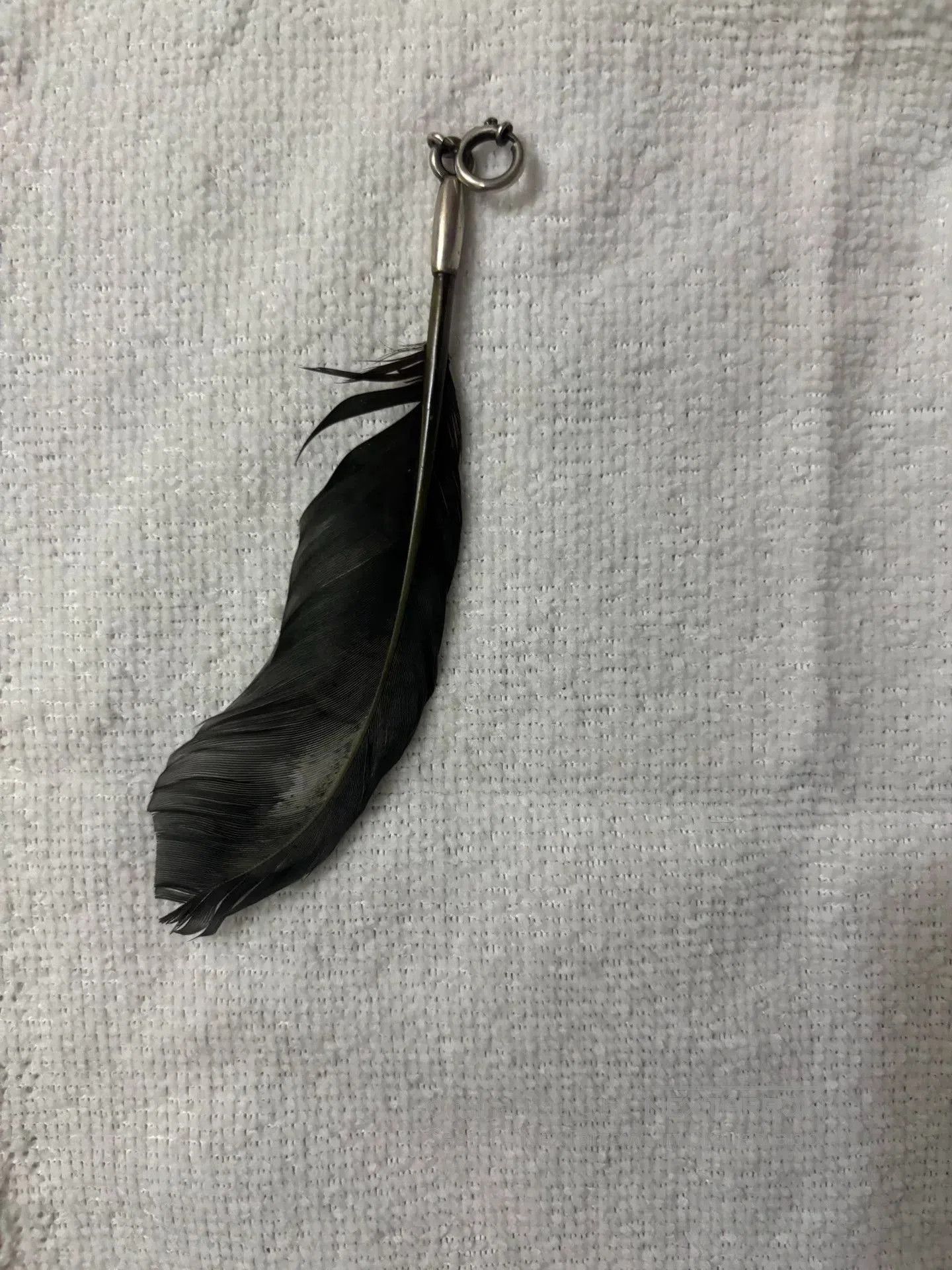 Ann Demeulemeester Ann Demeulemeester 925 Silver Feather Necklace. Size ONE SIZE - 3 Thumbnail