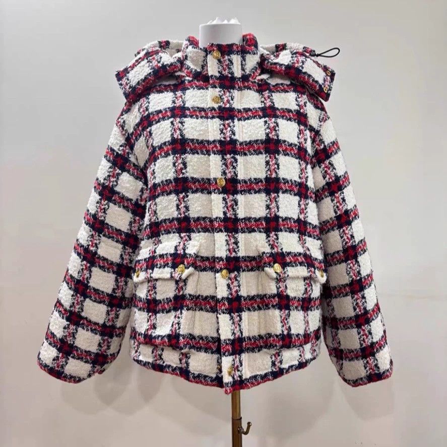 Gucci Gucci GG Check Tweed Puffer 42 Size M / US 6-8 / IT 42-44 - 1 Thumbnail