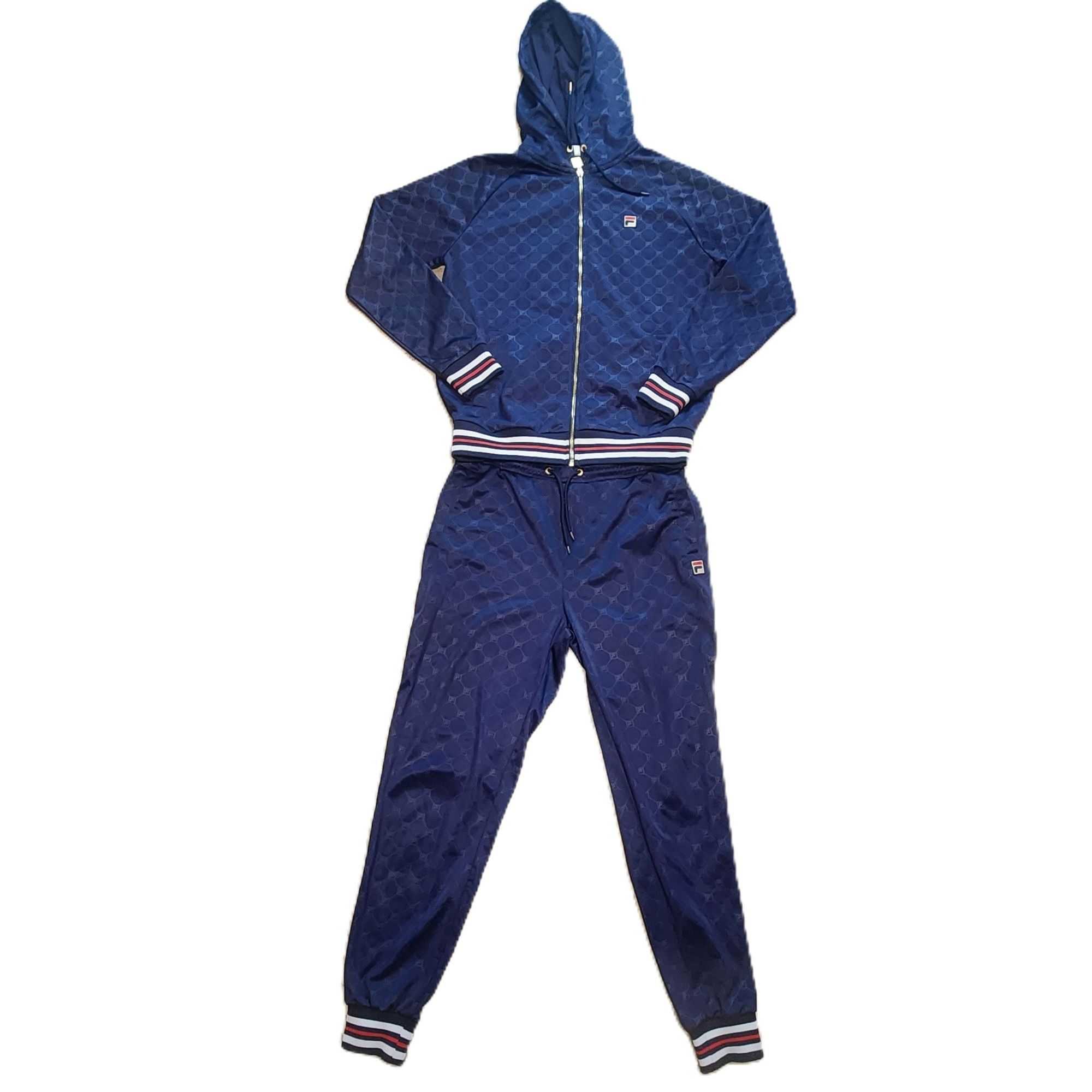 Fila Fila Monogram Navy Blue Tracksuit Size US M / EU 48-50 / 2 - 3 Thumbnail