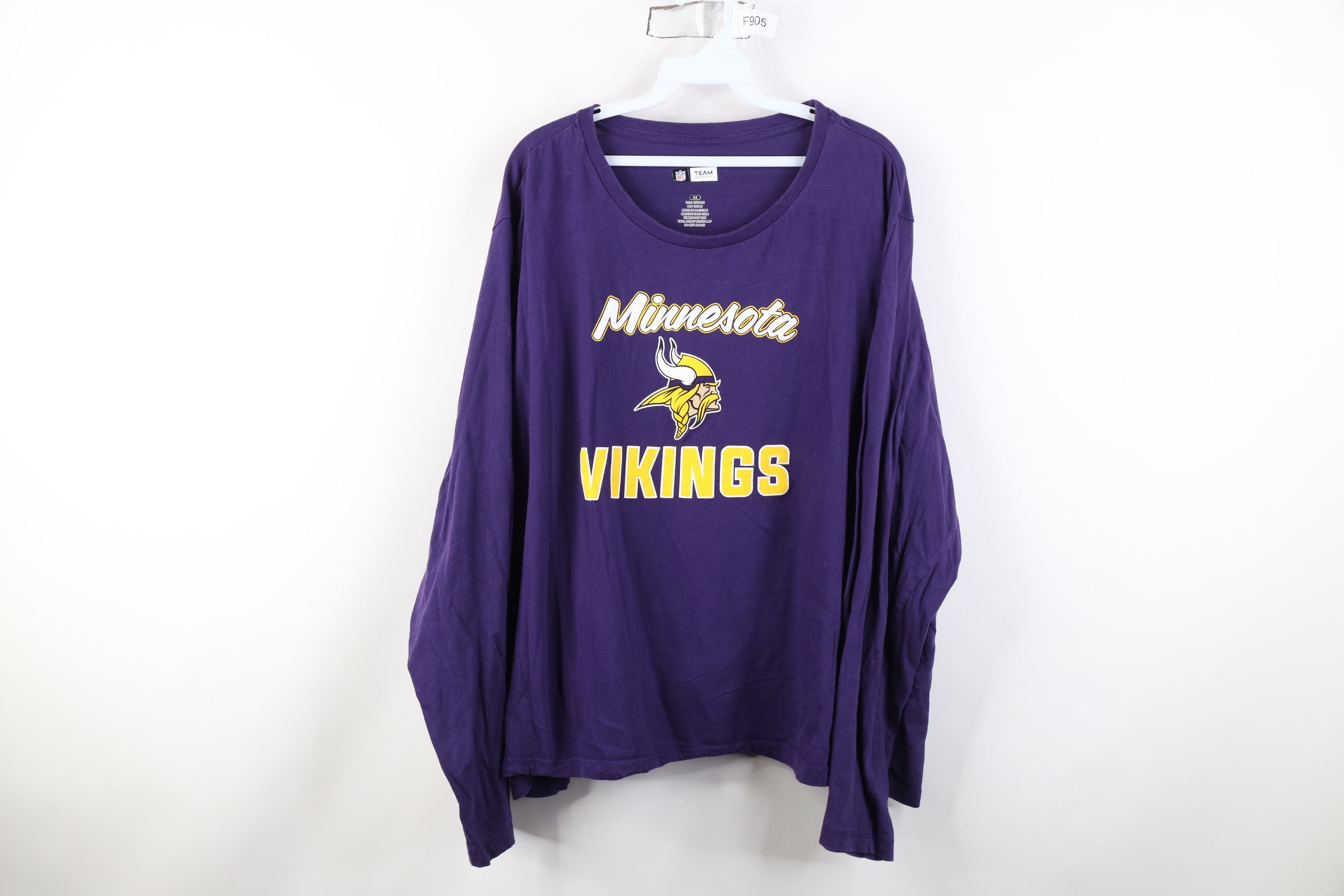 Vintage Vintage Y2K NFL Minnesota Vikings Long Sleeve T-Shirt Size 4XL / US 24-26 - 1 Thumbnail