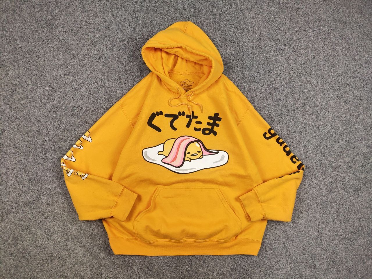 Japanese Brand Gudetama Japan Sanrio The Lazy Egg Yellow Hoodie Size US M / EU 48-50 / 2 - 13 Thumbnail