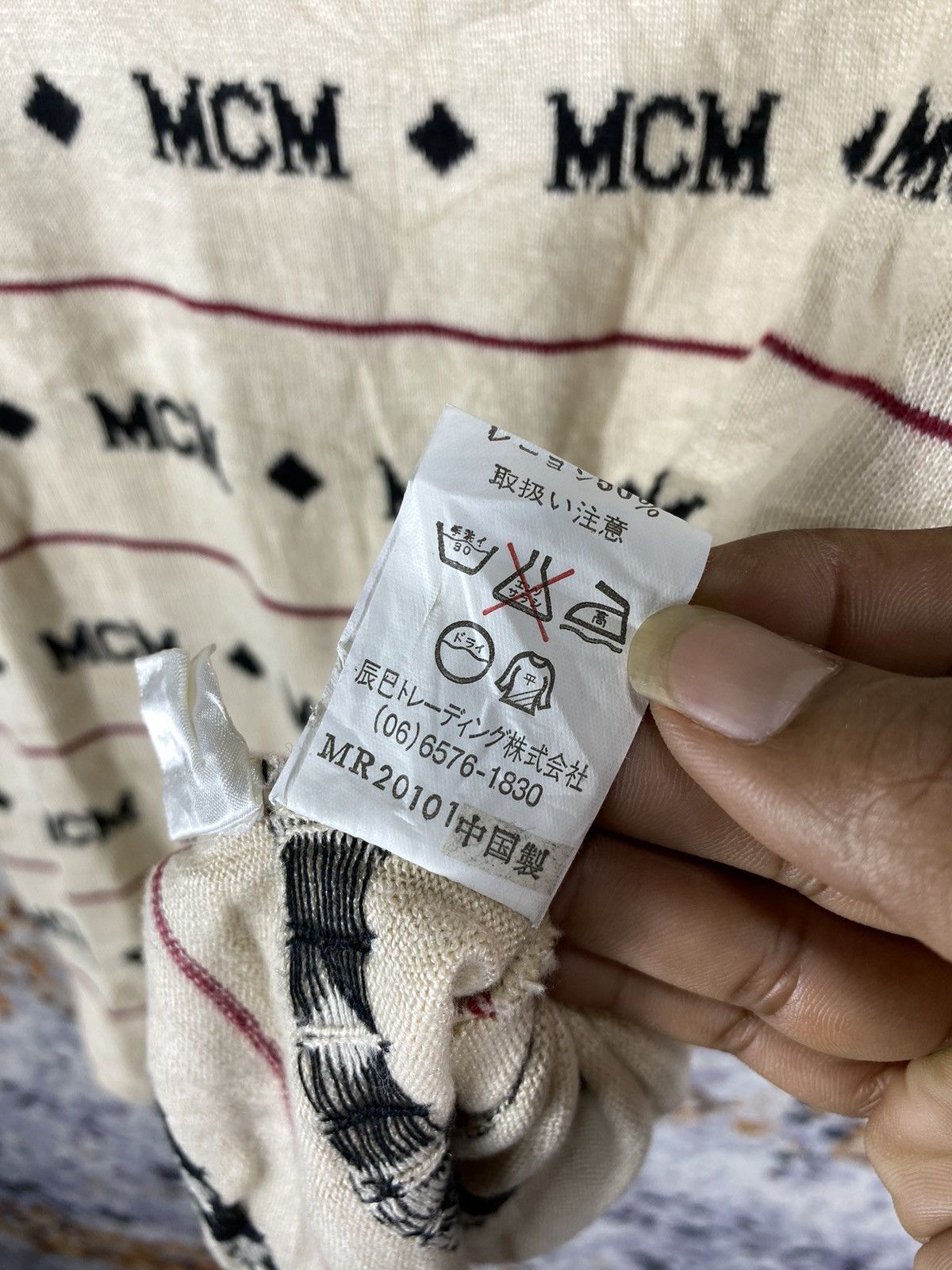 Designer × MCM × Vintage Rare!! Vintage MCM Knitwear Monogram Size US L / EU 52-54 / 3 - 7 Thumbnail