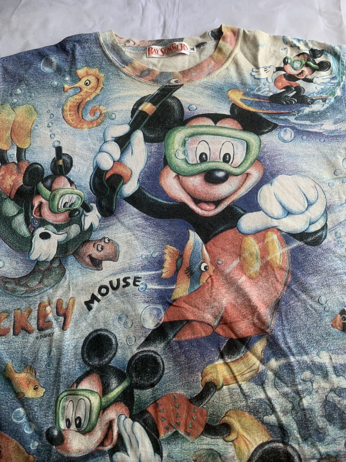 Disney × Medicom Toy × Number (N)ine Vintage RARE Japan Disney Mickey Mouse Aop Tee Size US M / EU 48-50 / 2 - 7 Thumbnail