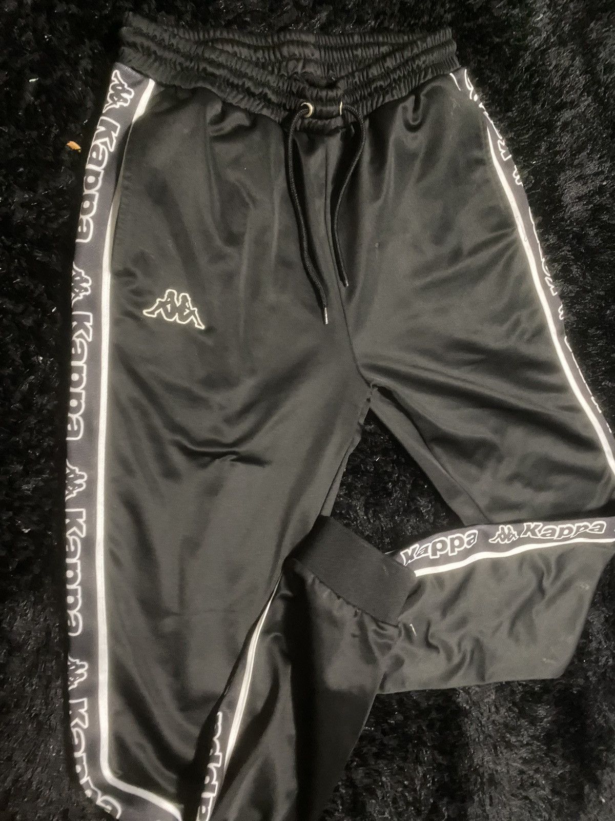 Kappa Black and white Mens Small Kappa Sweatpants Size US 30 / EU 46 - 1 Thumbnail