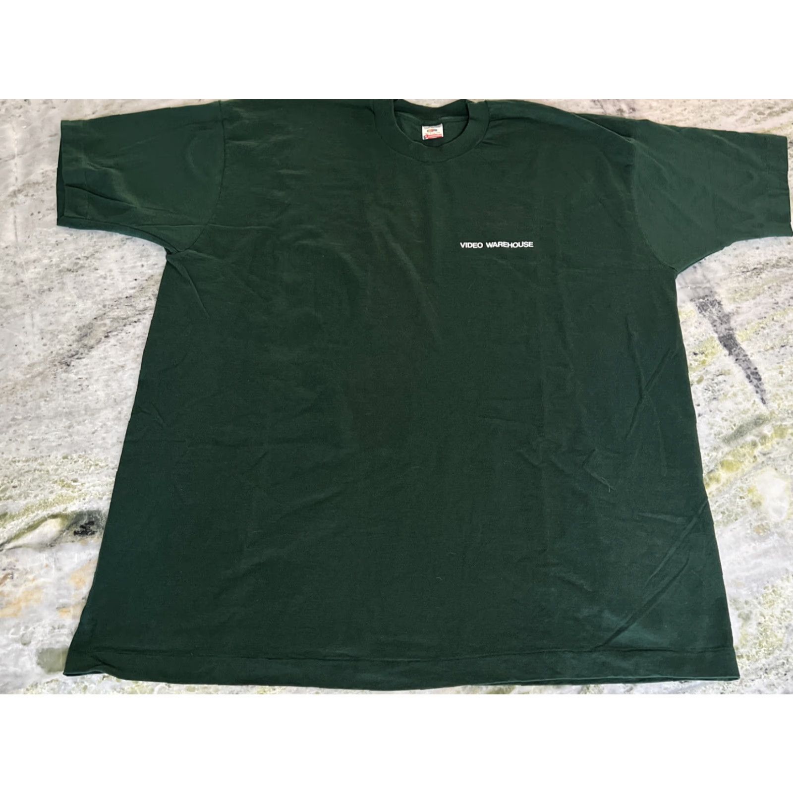 Fruit Of The Loom VINTAGE POSSE 1993 Video Warehouse Promo T shirt Men 3XL Green Cotton Short Sleeve Graphic Tee US Fan Merchandise Mens Size US XXL / EU 58 / 5 - 4 Thumbnail