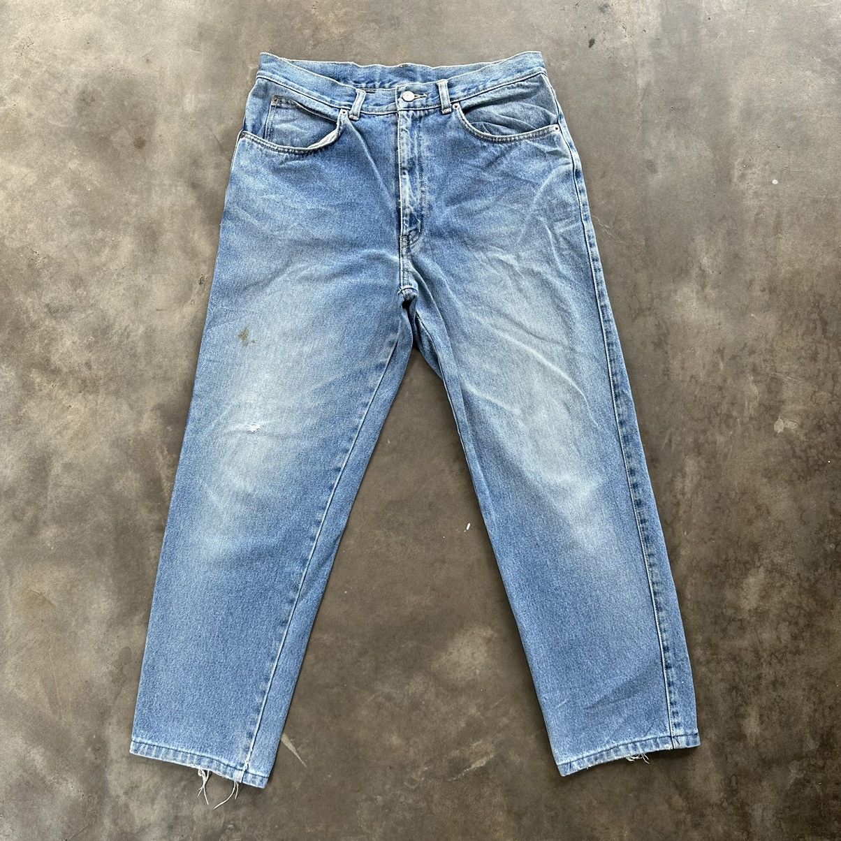 Japanese Brand Vintage Japanese Members Faded Denim Jean Pant W31 Size US 31 - 1 Thumbnail