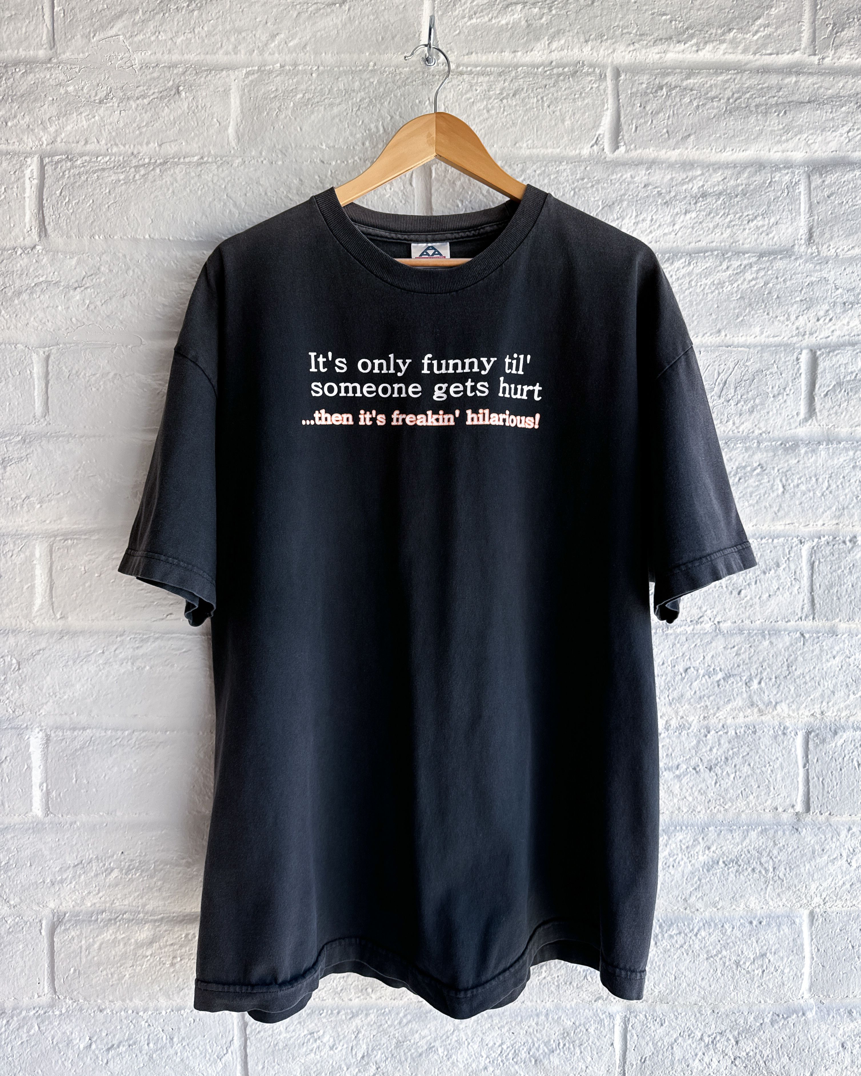 Vintage Vintage It's Only Funny Til' Someone Gets Hurt T Shirt 2XL Size US XXL / EU 58 / 5 - 1 Thumbnail
