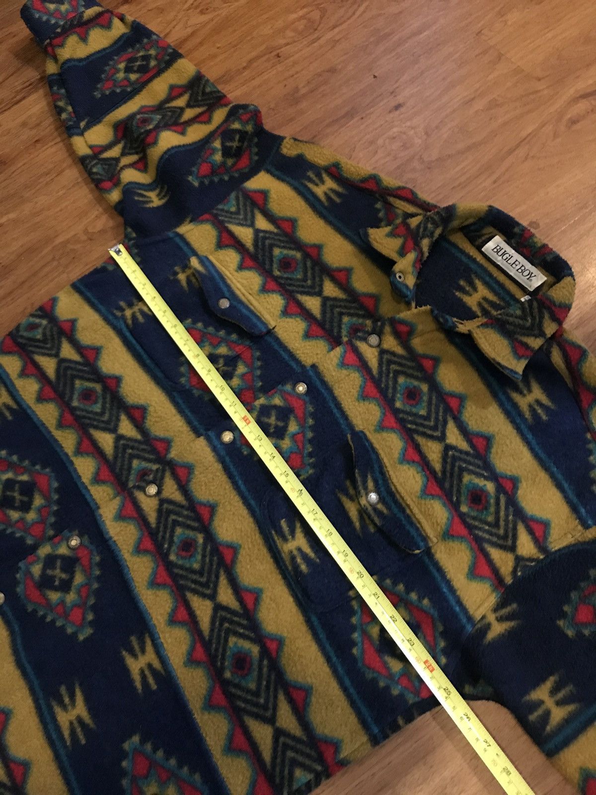 Bugle Boy Vintage 90’s Bugle Boy Aztec Jacket Button Up Skate Surf Size US L / EU 52-54 / 3 - 6 Thumbnail