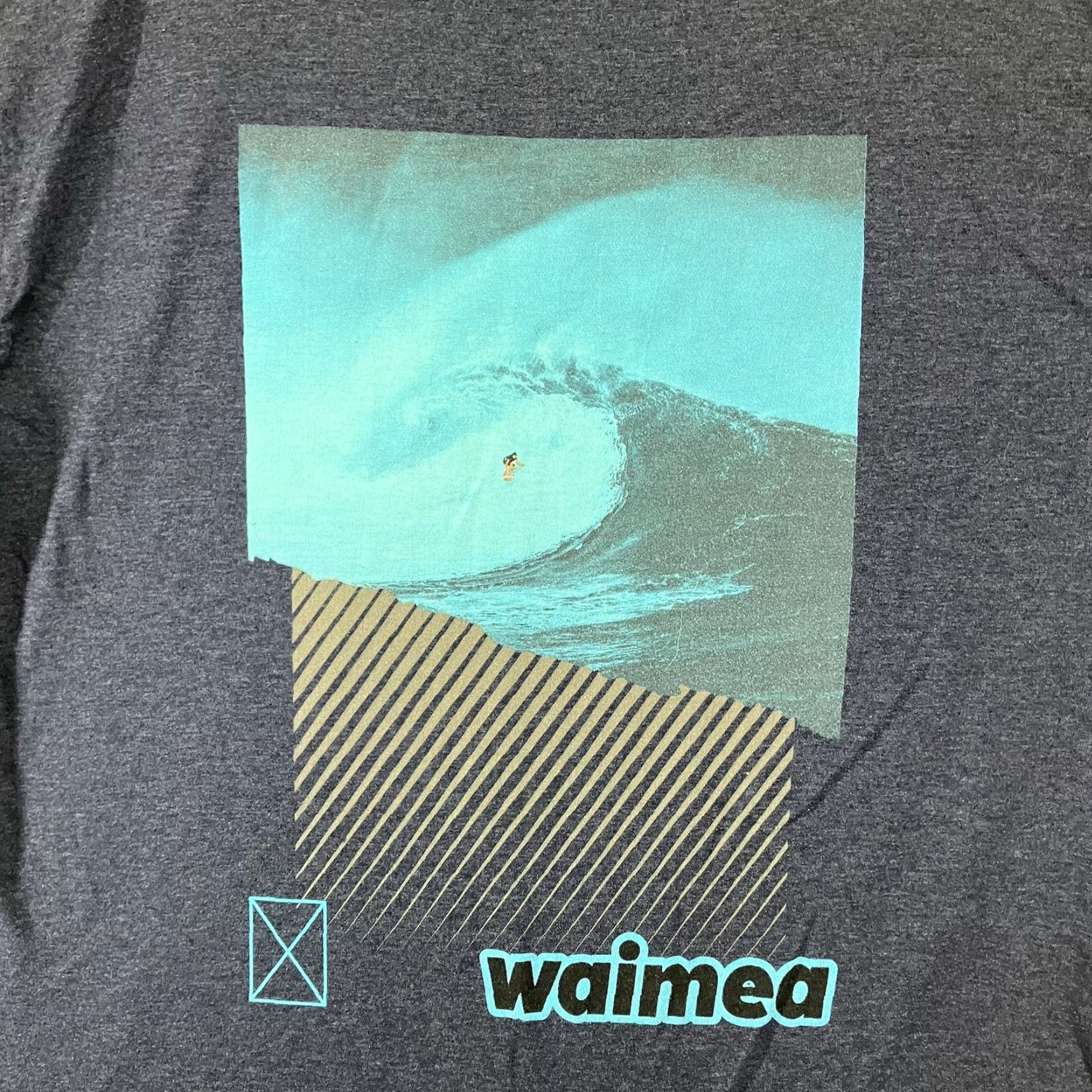Vintage Waimea Men's Surf T-Shirt 2X Big Wave Graphic Print Short Sleeve Blue Cotton Summer Beach Size US XXL / EU 58 / 5 - 3 Thumbnail