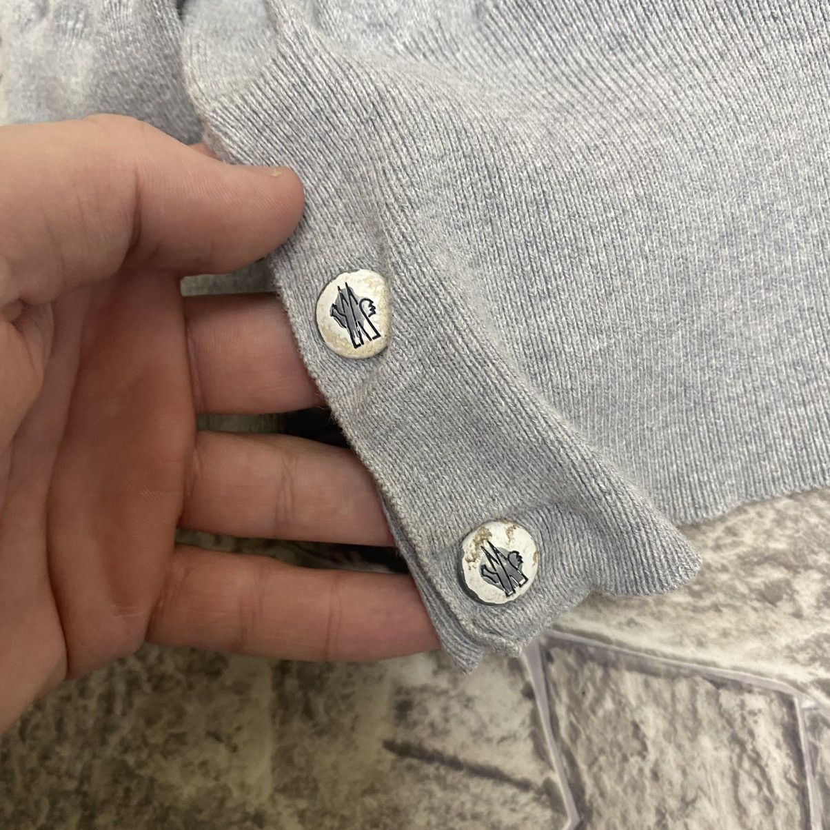 Moncler Moncler Sweater Cardigan Grey Size US XL / EU 56 / 4 - 9 Thumbnail