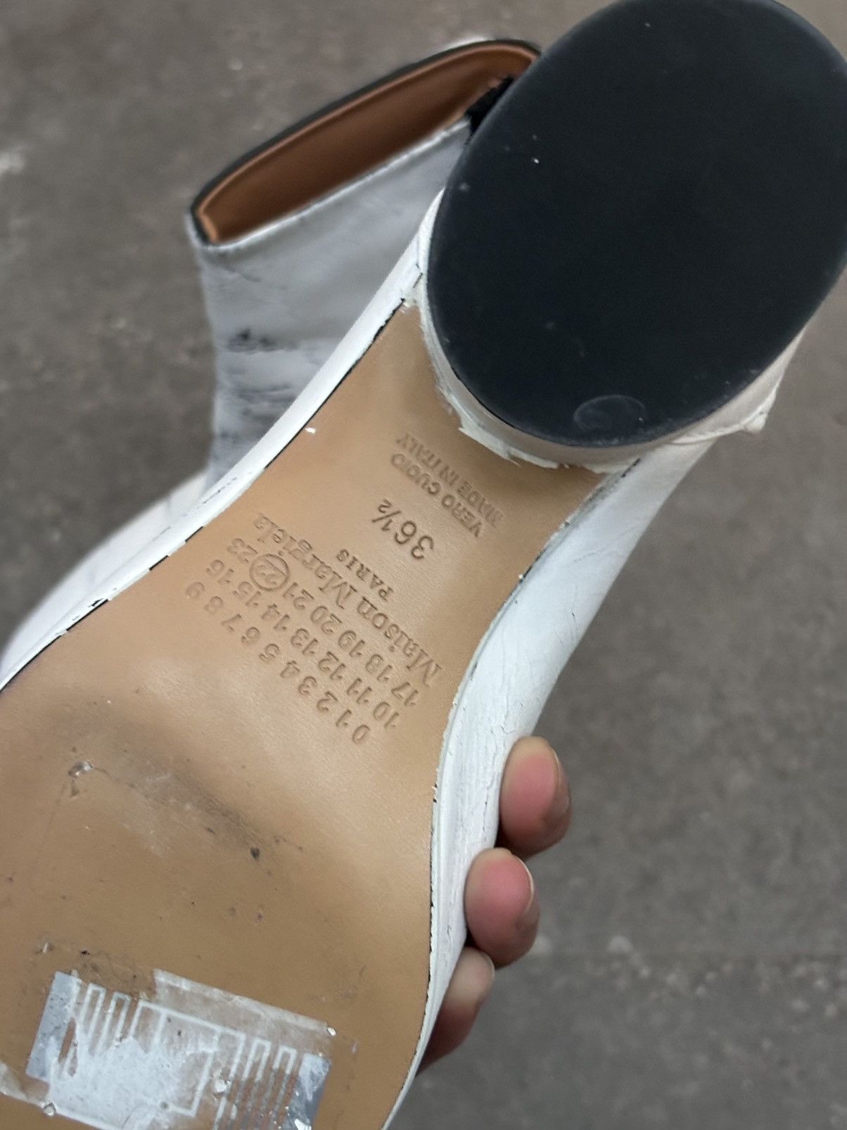 Maison Margiela Maison Margiela | 3cm Paint-Splattered Tabi Boots Size US 5.5 / IT 35.5 - 4 Thumbnail