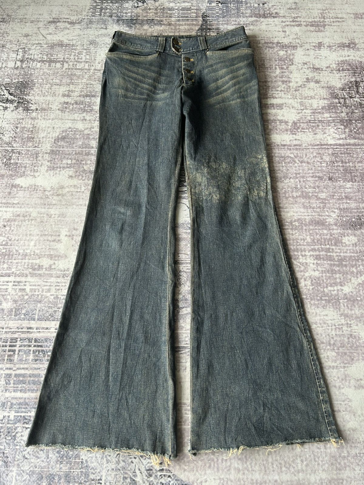 Tornado Mart SUPER FLARED ROCKSTAR TORNADO MART JEANS Size US 31 - 3 Thumbnail