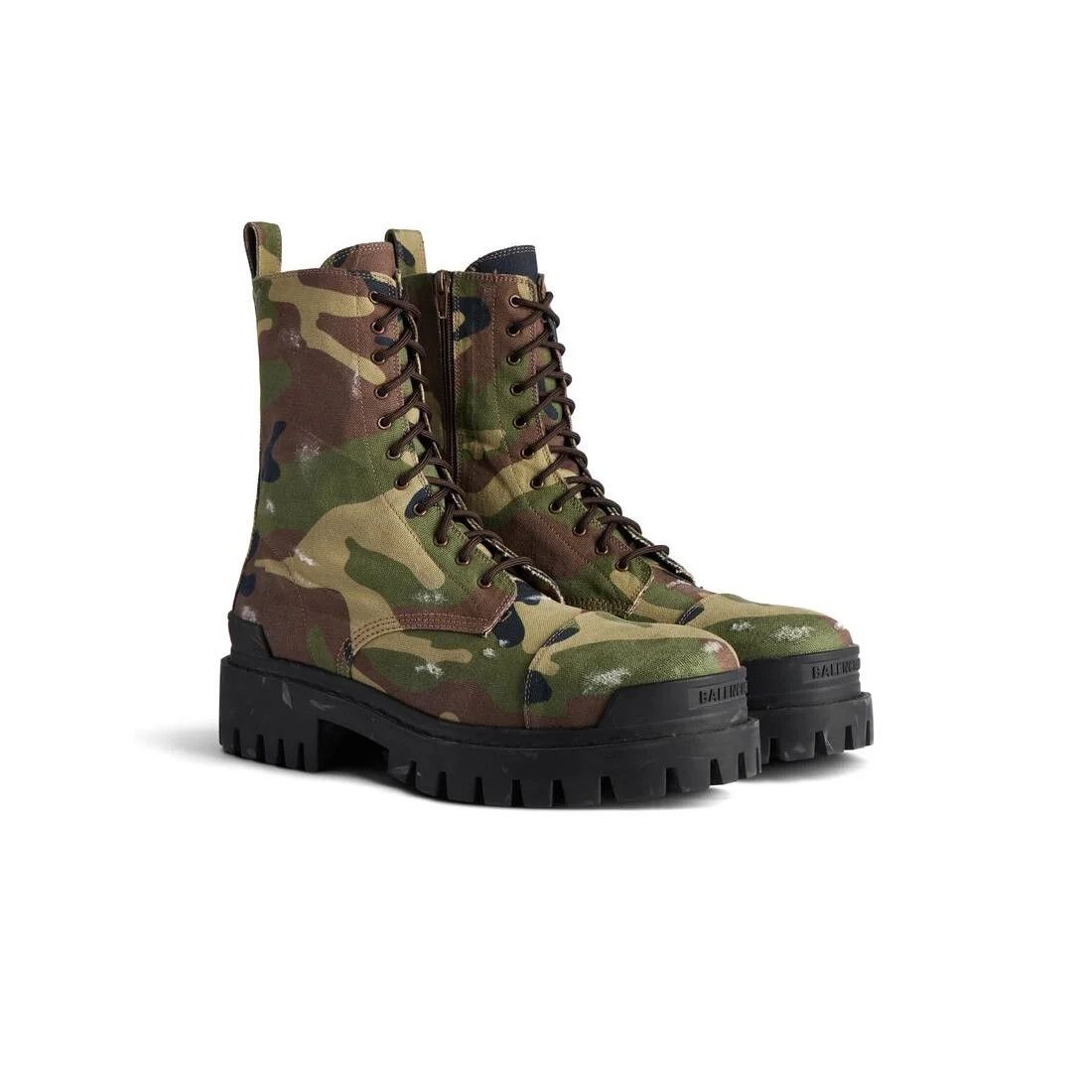 Balenciaga o1tr1nto0526 Strike 20mm Boots Camo Print in Multicolor Size US 8 / EU 41 - 2 Thumbnail
