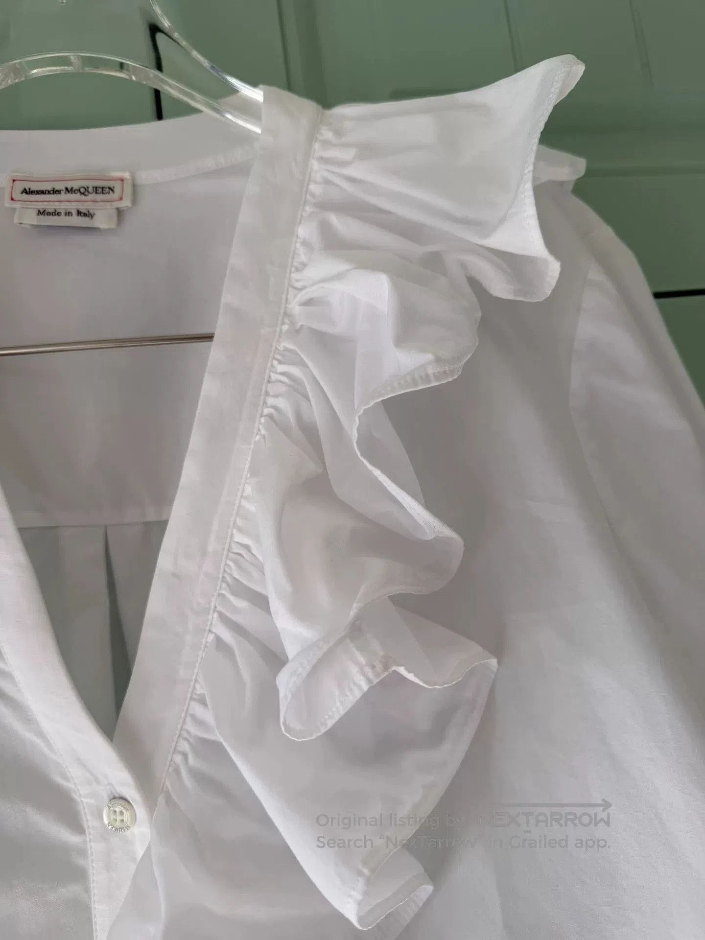 Alexander McQueen Alexander McQueen Women's White Shirt. Size M / US 6-8 / IT 42-44 - 7 Thumbnail