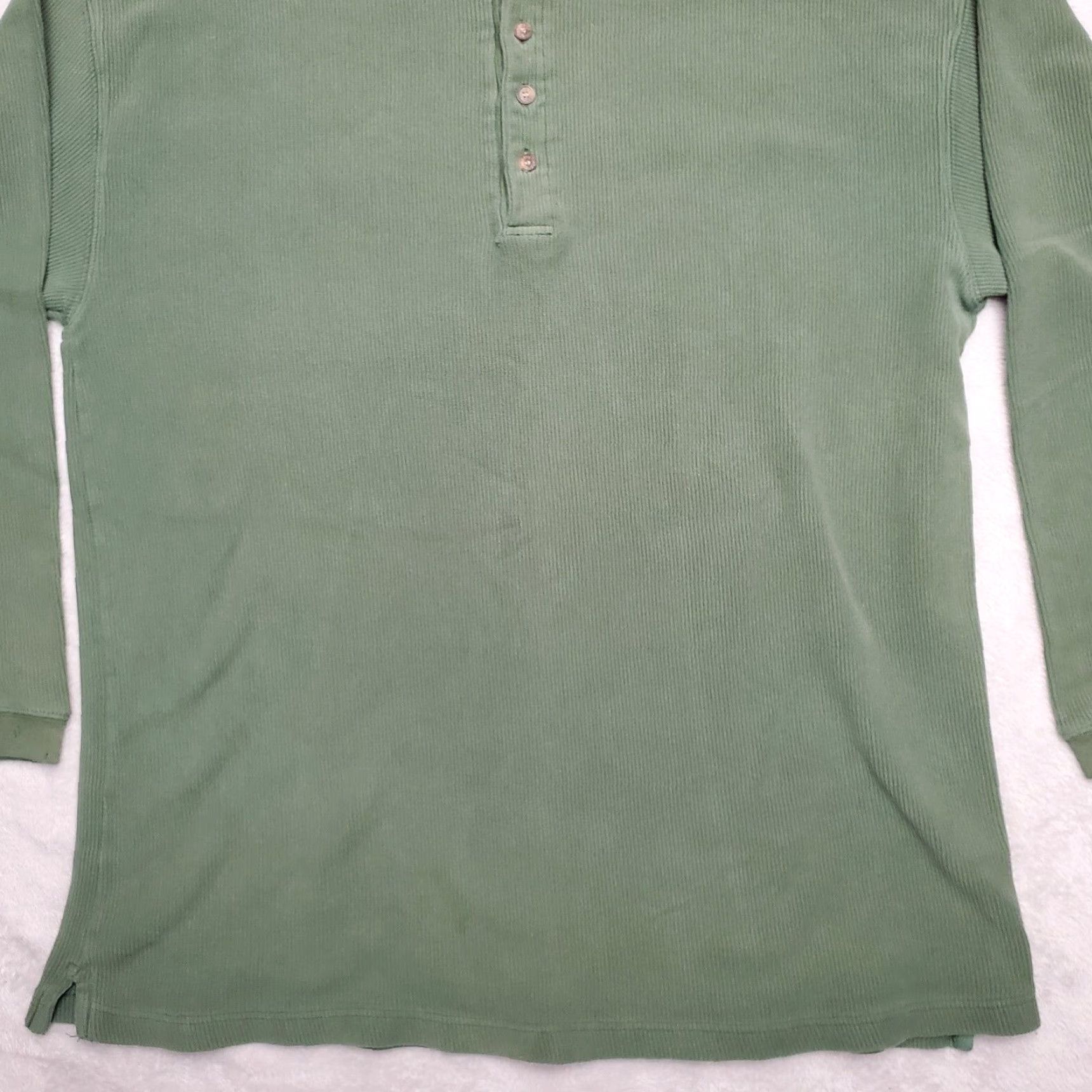 Vintage VINTAGE Adirondack Sweater Mens XL Green Henley Pullover Casual Long Sleeve Shirt Mens XL Green Henley Pullov er Size US XL / EU 56 / 4 - 4 Thumbnail