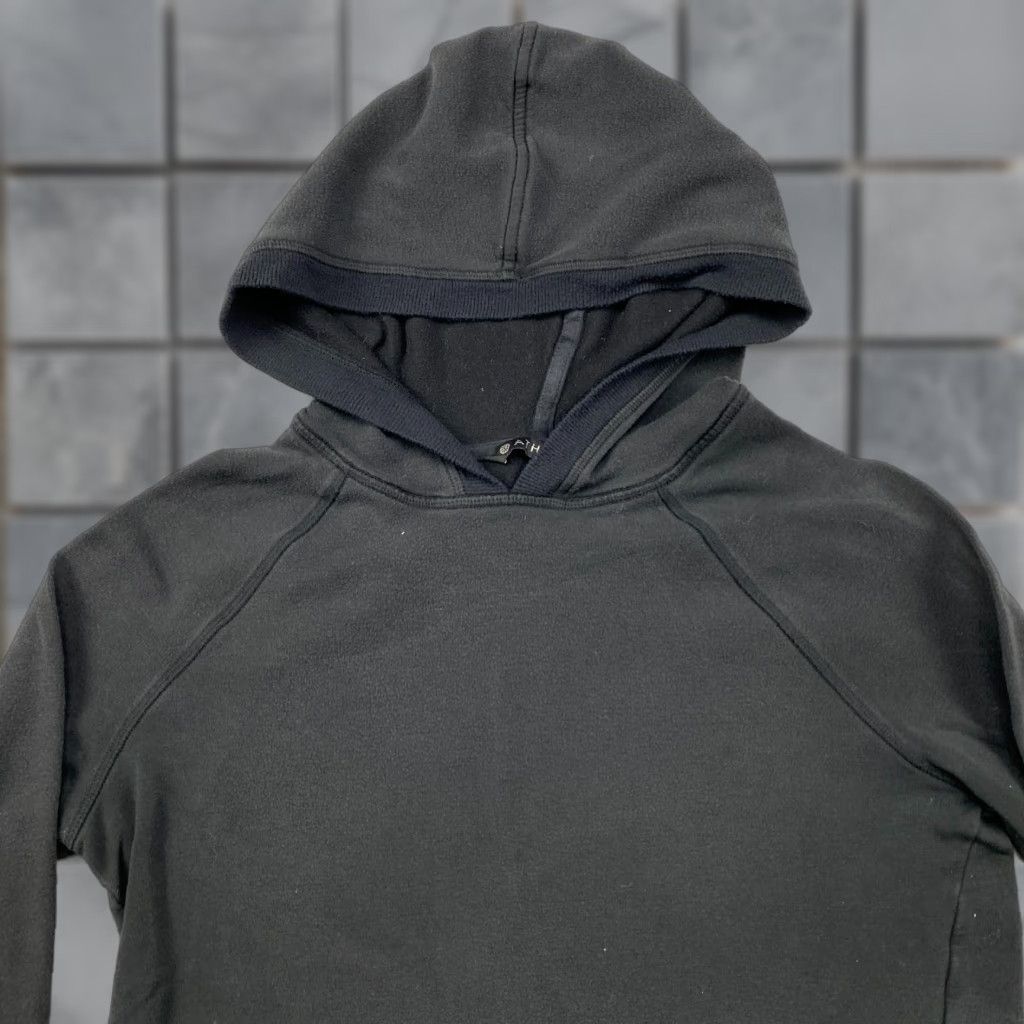 Athleta Athleta Hoodie Womens Small Black Fleece Thumbholes Stretch Criss Cross Back Size S / US 4 / IT 40 - 1 Thumbnail