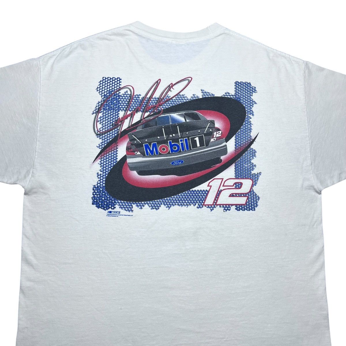 NASCAR 1990s Nascar Jeremy Mayfield Mobil Double Sided Graphic Tee Size US XXL / EU 58 / 5 - 10 Thumbnail