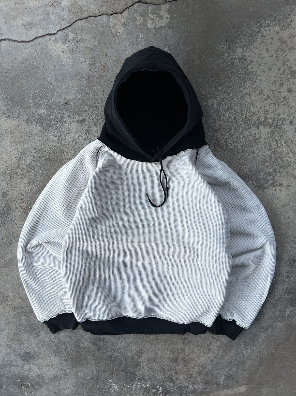Vintage SOLD* Vintage Camber Blank Knit Waffle Hoodie Size US XXL / EU 58 / 5 - 2 Thumbnail