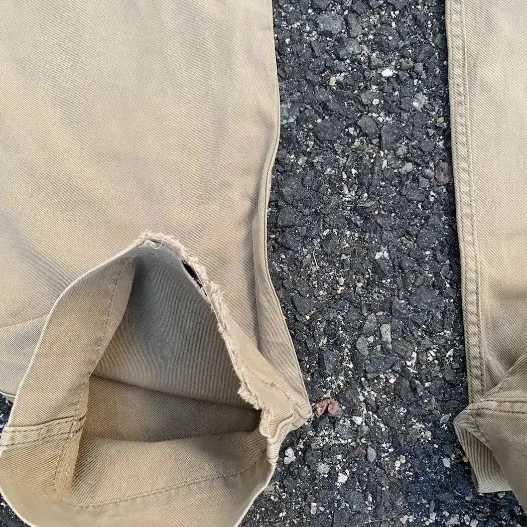 Edwin W31 L32 🔥Vtg Edwin Type 505 Khaki Cinch Back Trousers Pants Size US 31 - 13 Thumbnail