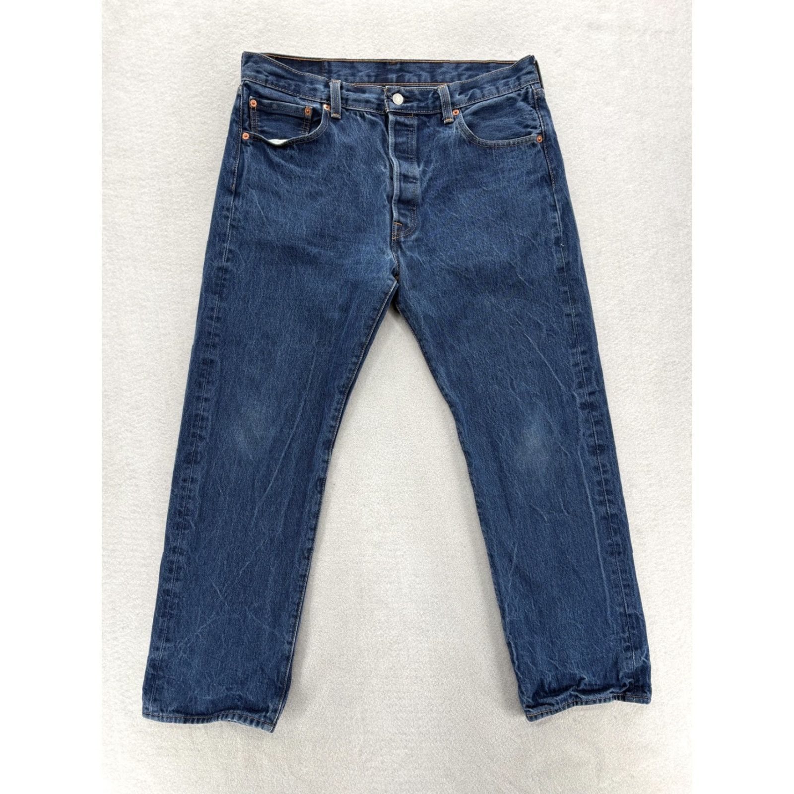 Levi's VINTAGE Levi's 501 Jeans Mens 36x30 Blue Medium Wash Button Fly Straight Denim Jeans Mens 36 Blue Medium 501 Straight Vintage Size US 36 / EU 52 - 2 Thumbnail