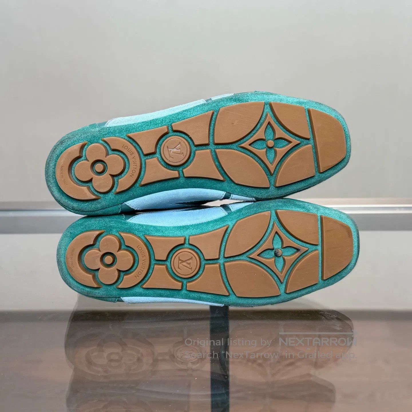 Louis Vuitton Louis Vuitton Sneakerina Green Ballet Training Shoes Size US 7.5 / IT 37.5 - 7 Thumbnail