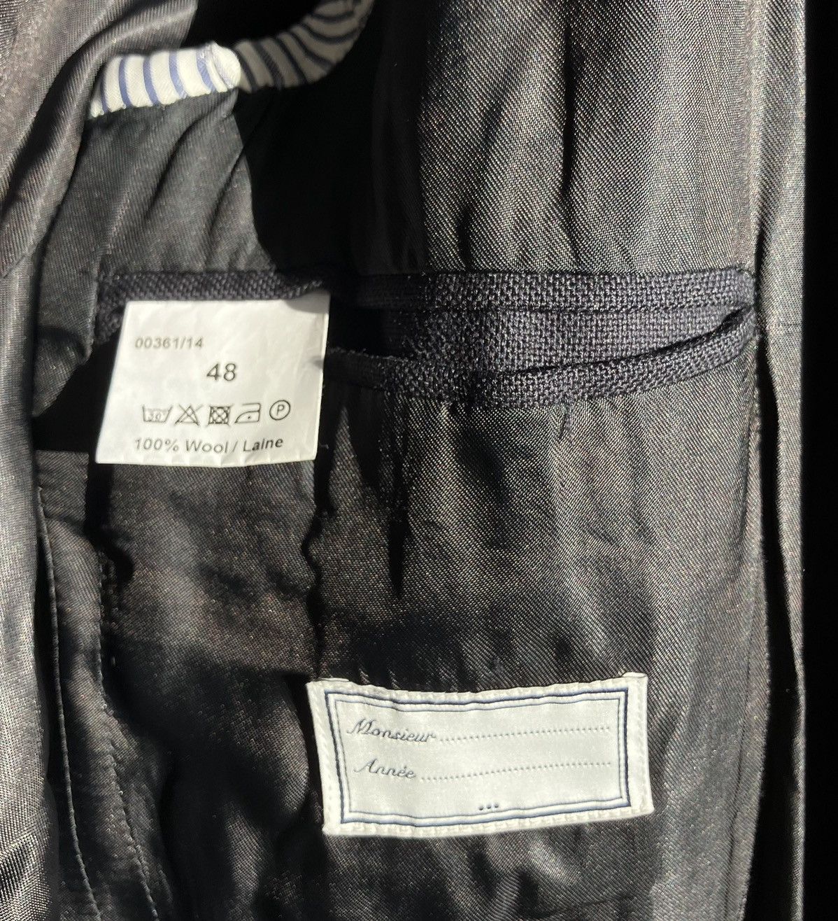 Officine Generale OFFICINE GENERALE Wool Blazer NEW RRP $665 Navy EU 48 Porter Size 38R - 6 Thumbnail