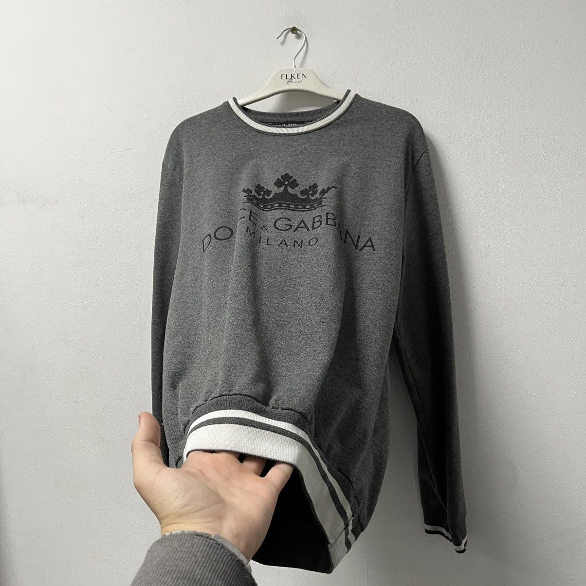 Dolce & Gabbana Rare Dolce & Gabbana sweatshirt big logo Milano Size US L / EU 52-54 / 3 - 6 Thumbnail