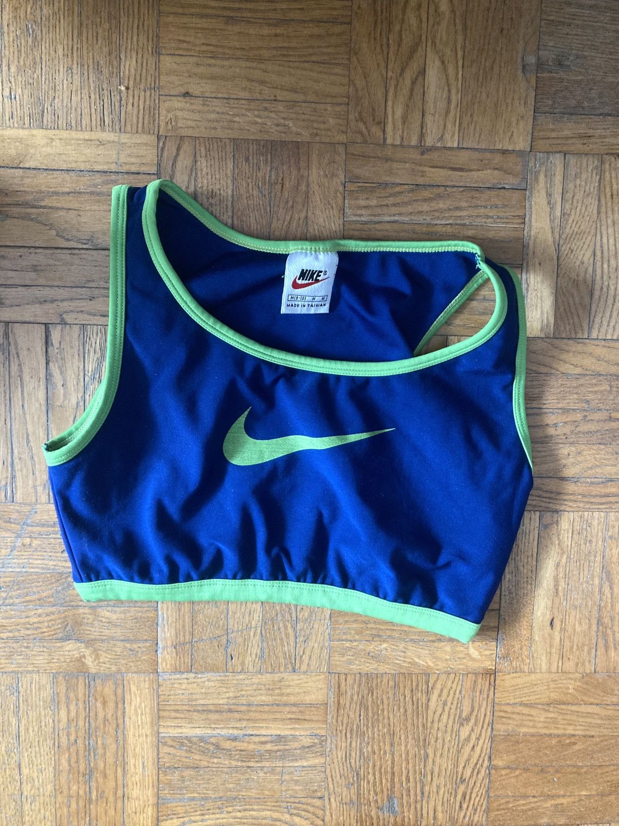 Nike Nike blue and green crop top Size M / US 6-8 / IT 42-44 - 1 Thumbnail
