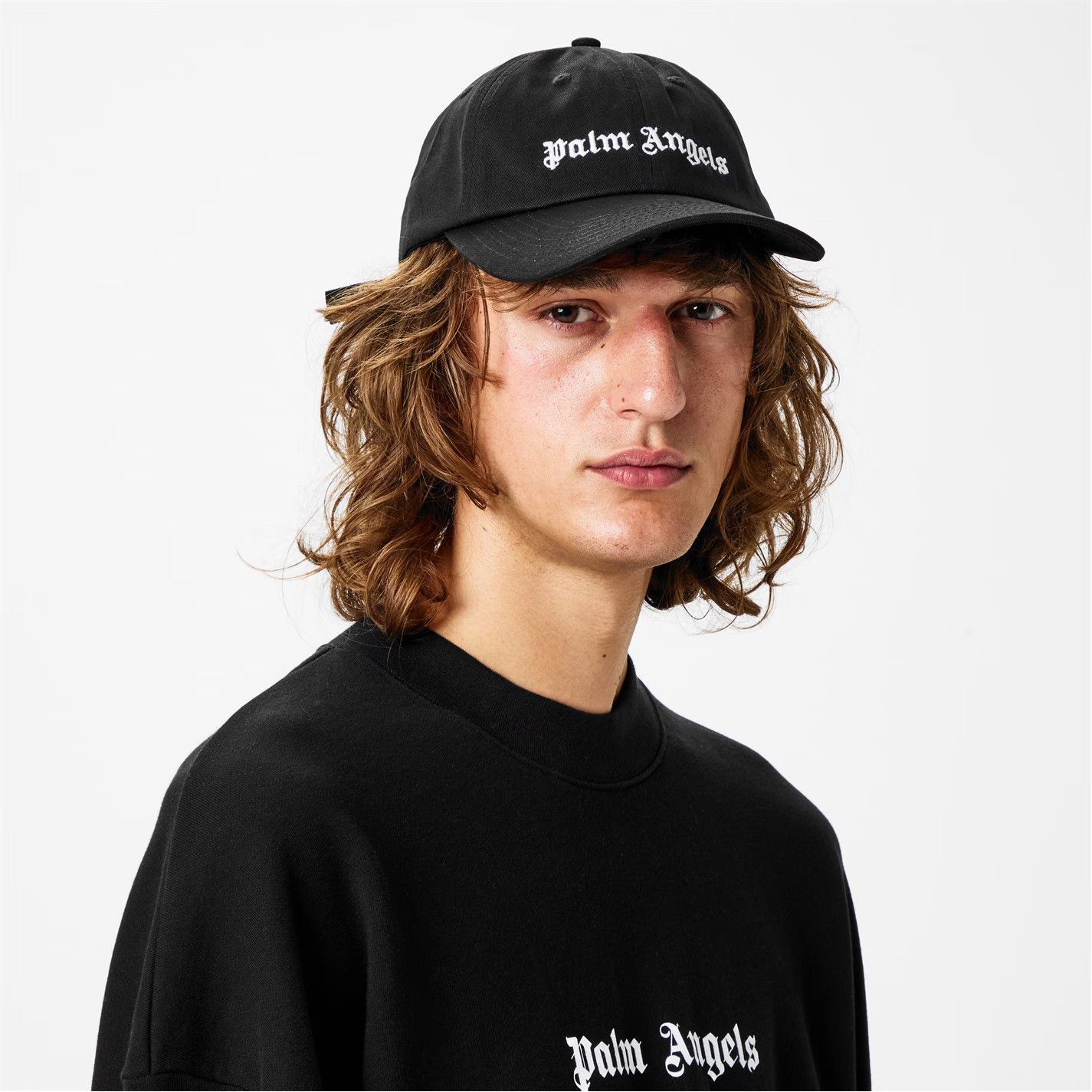 Palm Angels o1g2r1mq0426 Size: OS / Logo Hat / Cap in Black Size ONE SIZE - 2 Thumbnail