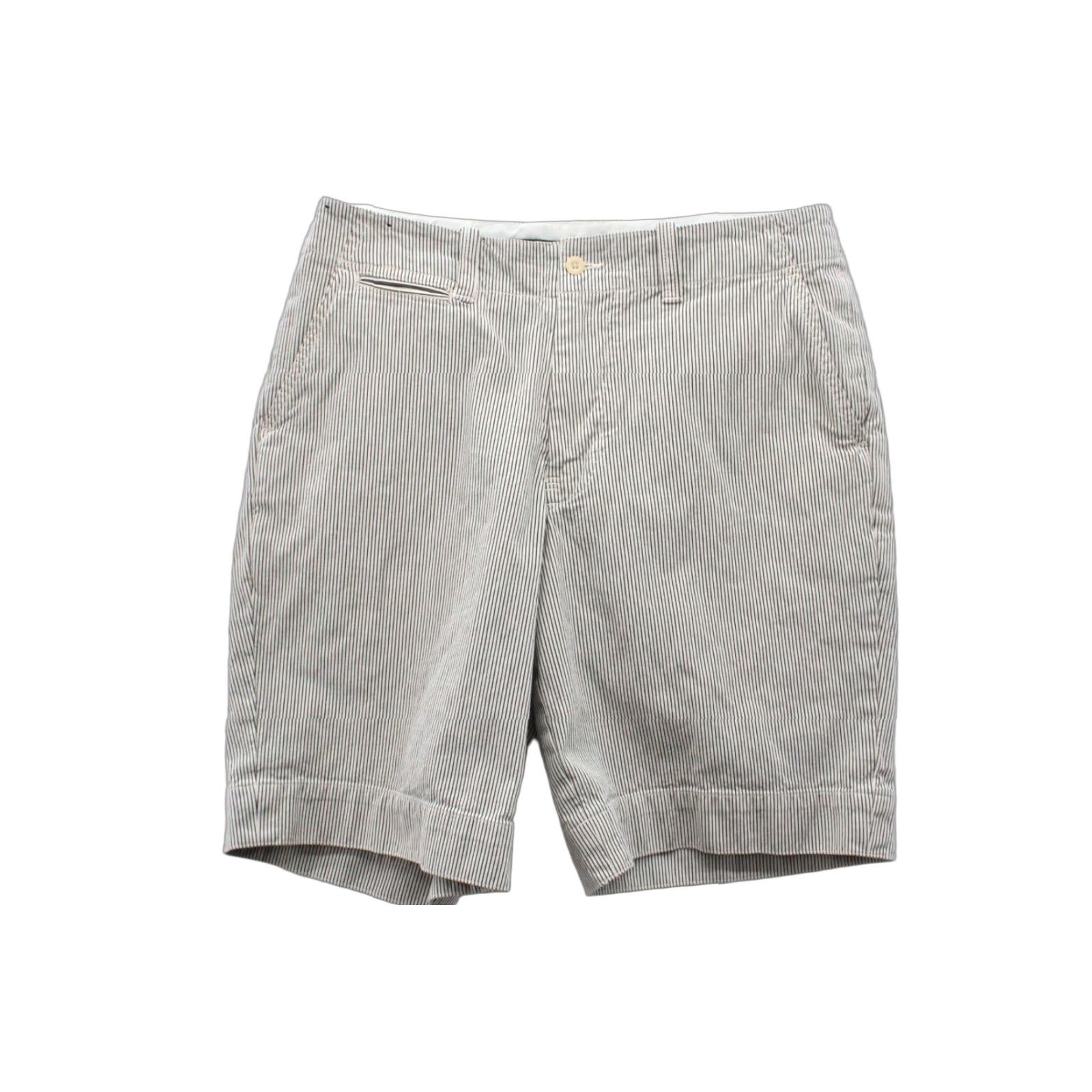 Polo Ralph Lauren VTG Polo Ralph Lauren Bermuda Shorts Men's 34 Beige Pinstripe Heavy Cotton Preppy Bermuda Shorts Pinstripe 90s Preppy Mens Size US S / EU 44-46 / 1 - 1 Thumbnail