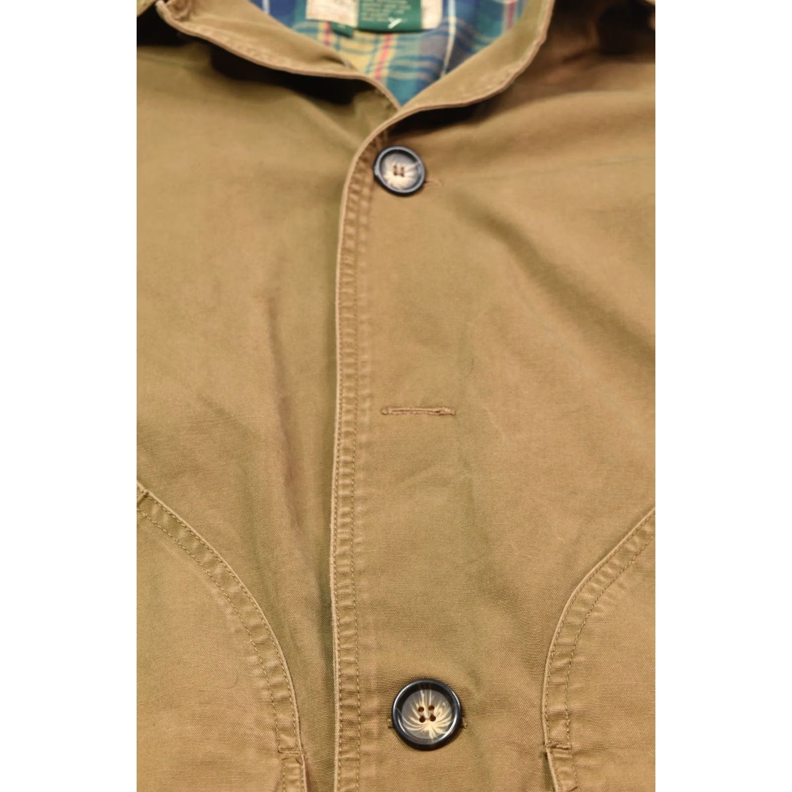 American Eagle Outfitters Vintage American Eagle Barn Coat Mens Medium Brown Flannel Lined Cotton Y2K Size US M / EU 48-50 / 2 - 7 Thumbnail