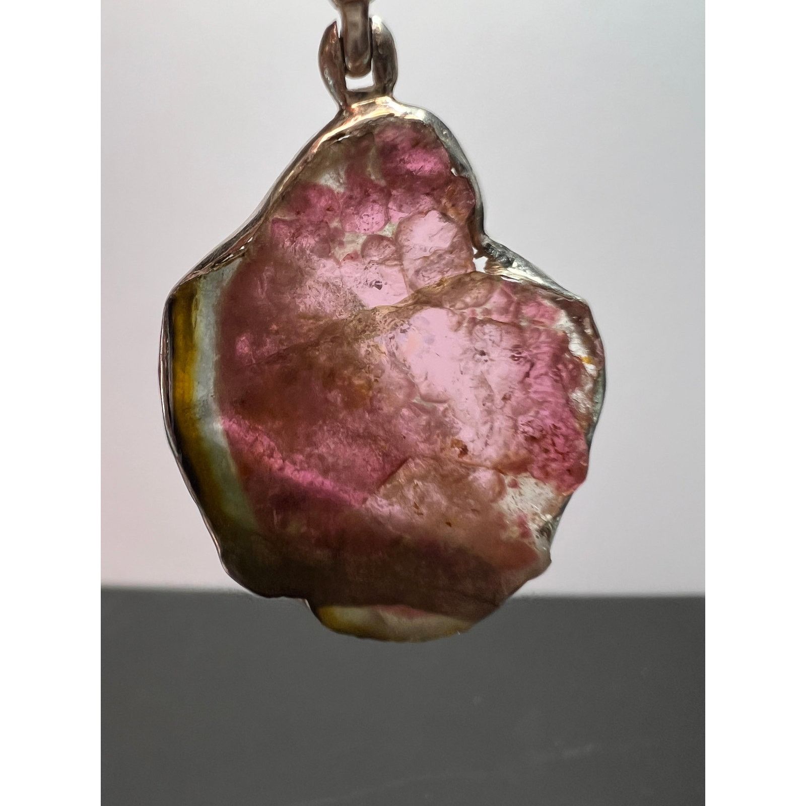 Other NEW Watermelon tourmaline sterling silver pendant 6.17 grams Size ONE SIZE - 2 Thumbnail