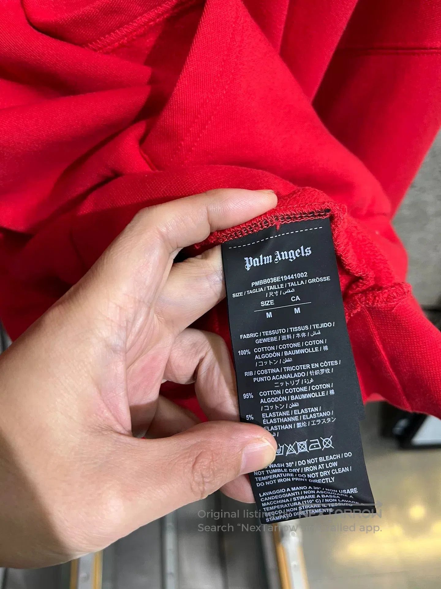 Palm Angels Palm Angels Red Logo Hoodie Size M. Size US M / EU 48-50 / 2 - 5 Thumbnail