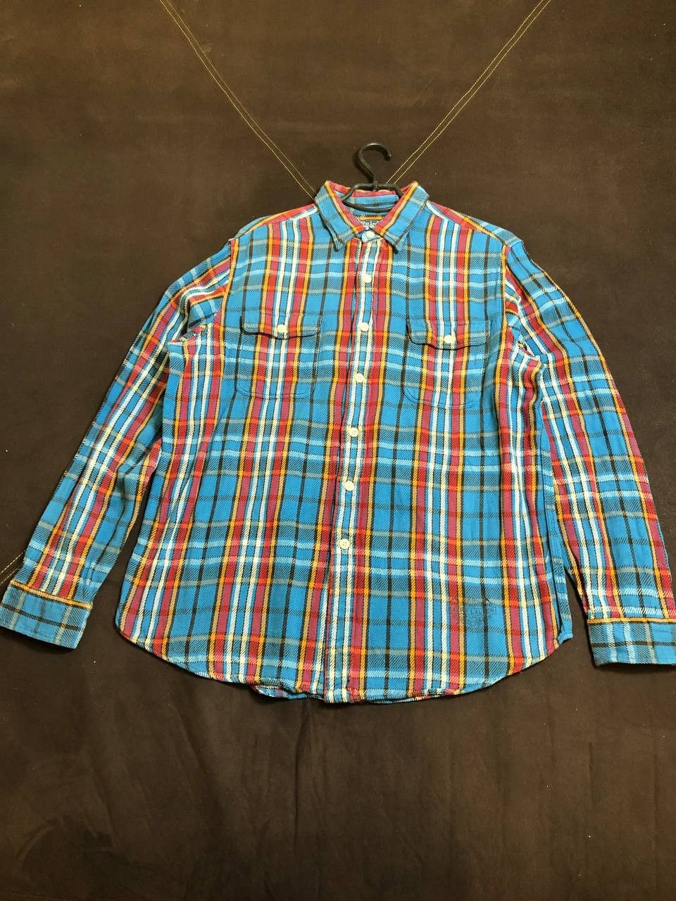 Polo Ralph Lauren Vintage Ralph Lauren Bright Plaid Heavy Button Up Shirt Size US L / EU 52-54 / 3 - 1 Thumbnail