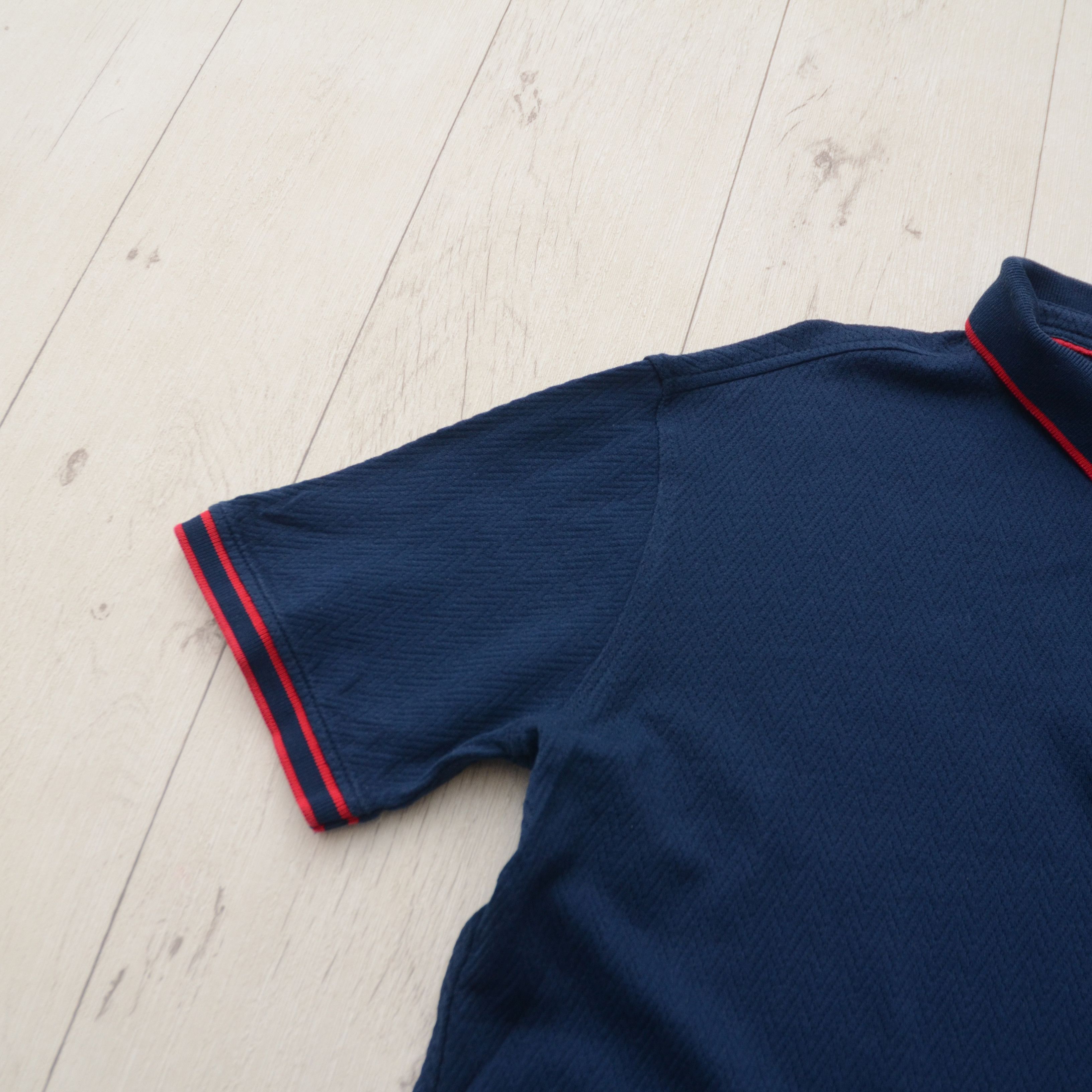 Roberto Cavalli Roberto Cavalli Embroidered Logo Knit Polo in Navy Size M Size US M / EU 48-50 / 2 - 7 Thumbnail