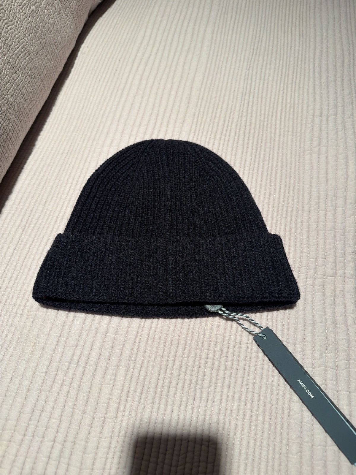 Amiri Midnight Blue Amiri "MA Beanie" Size ONE SIZE - 2 Thumbnail