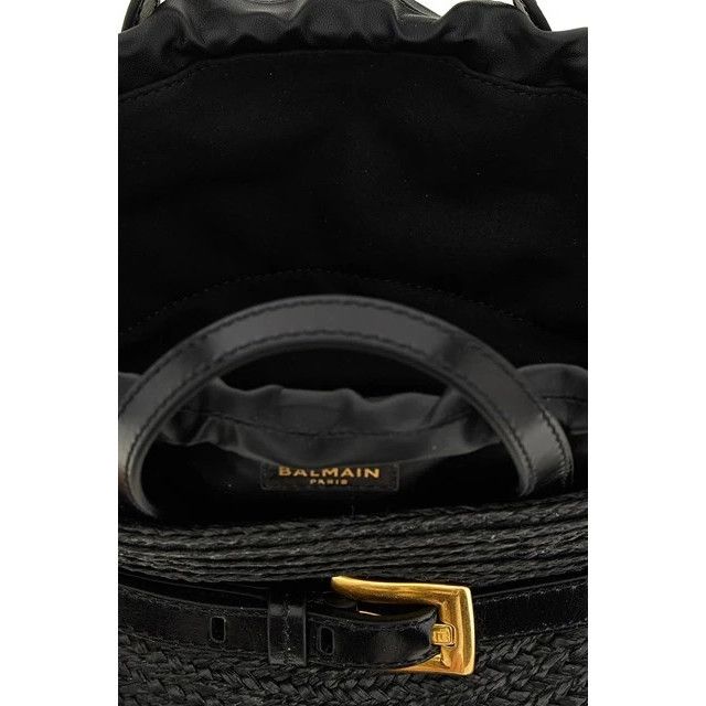Balmain BALMAIN Shuffle Mini Black Leather Top Handle Bag New & Auth Size ONE SIZE - 4 Thumbnail