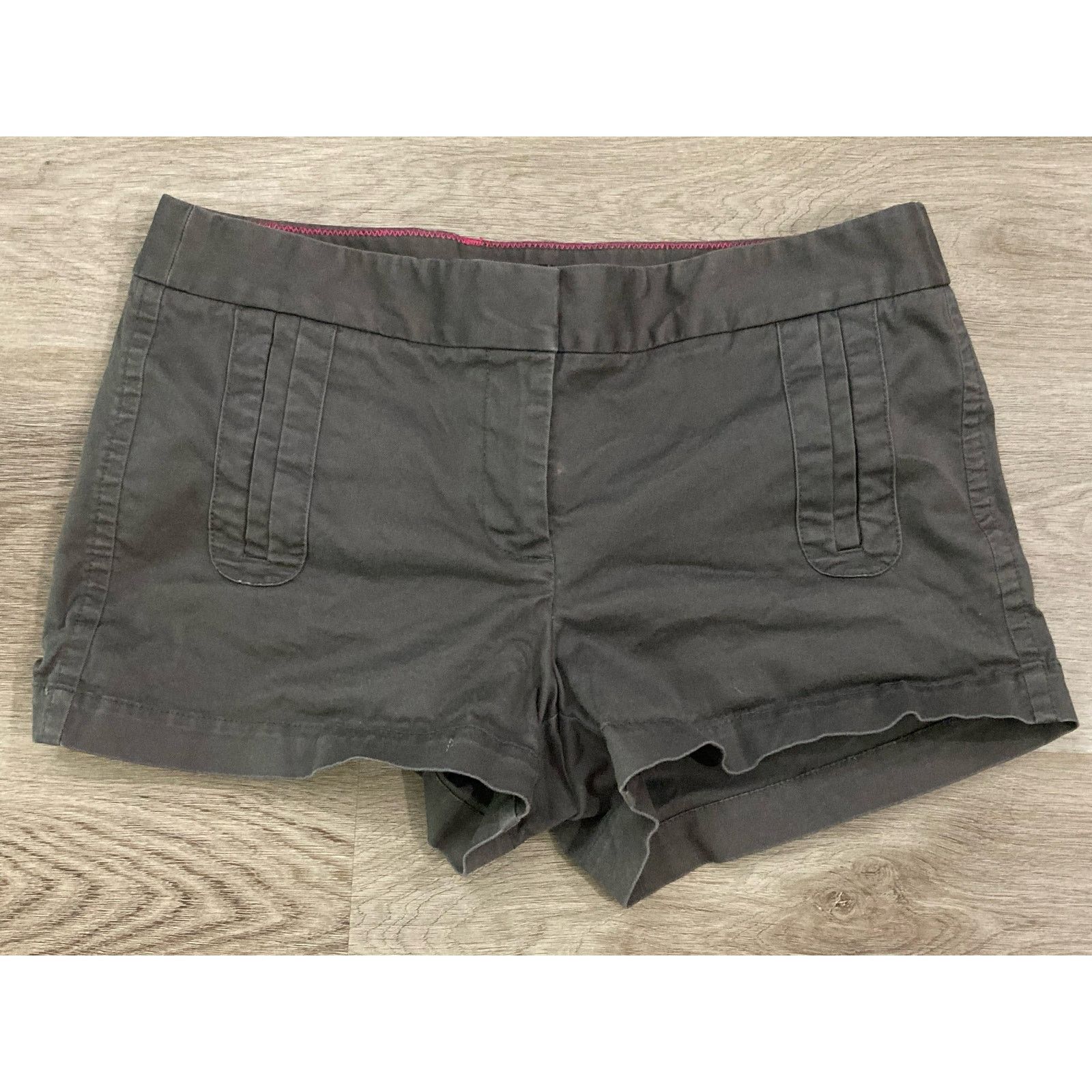 J.Crew J.Crew Women's Black Stretch Chino Shorts 6 Casual Summer Size 28" / US 6 / IT 42 - 4 Thumbnail