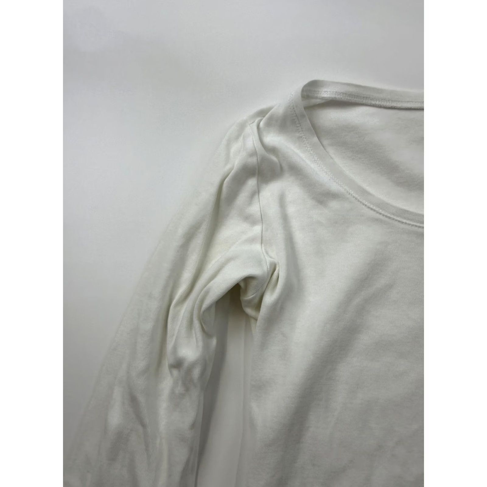 Eileen Fisher Eileen Fisher Shirt Womens S White Scoop Neck 3/4 Sleeve Organic Cotton Top Size S / US 4 / IT 40 - 3 Thumbnail