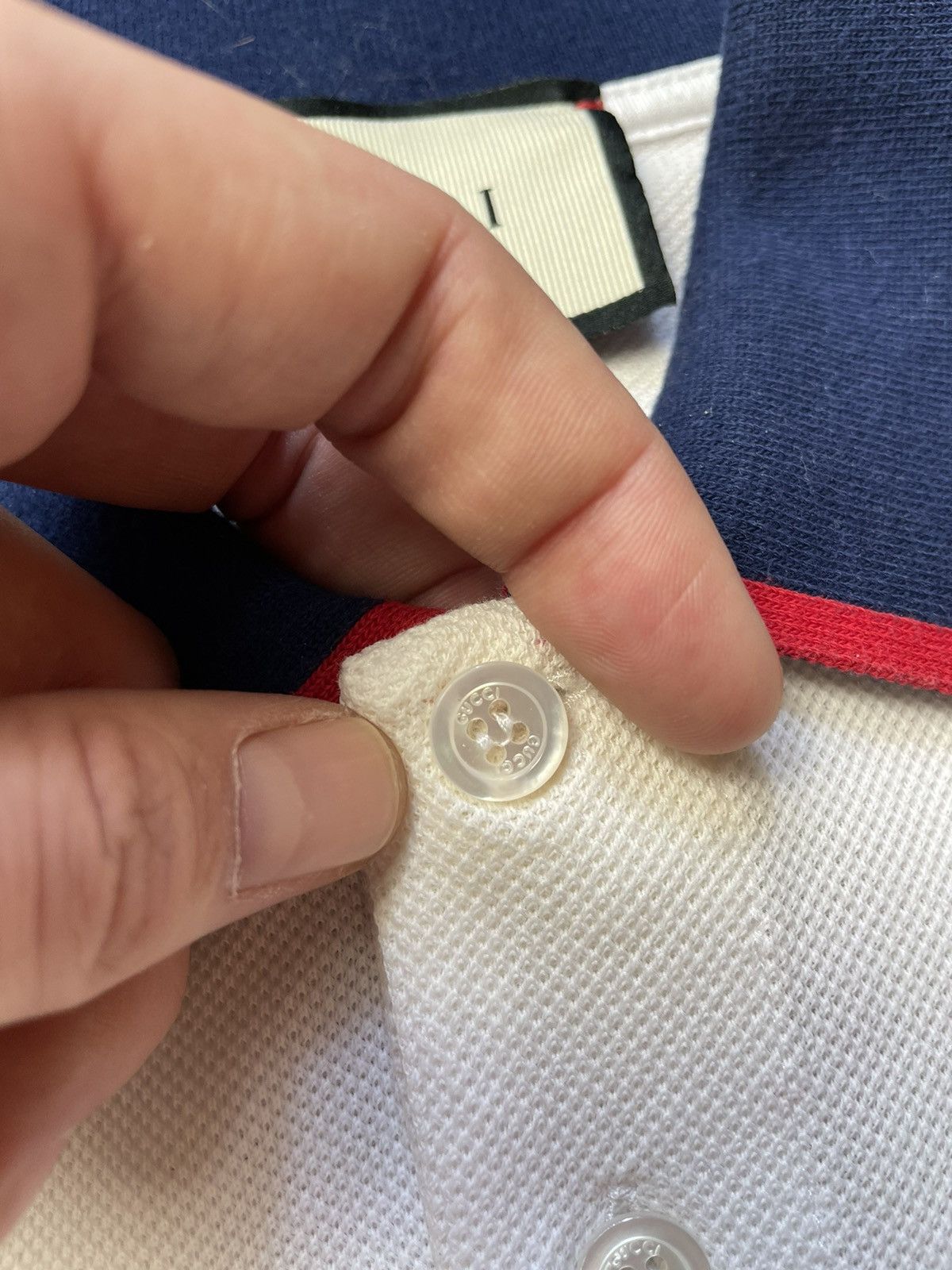 Gucci Gucci Side Stripe Logo Pique Polo Size US M / EU 48-50 / 2 - 4 Thumbnail