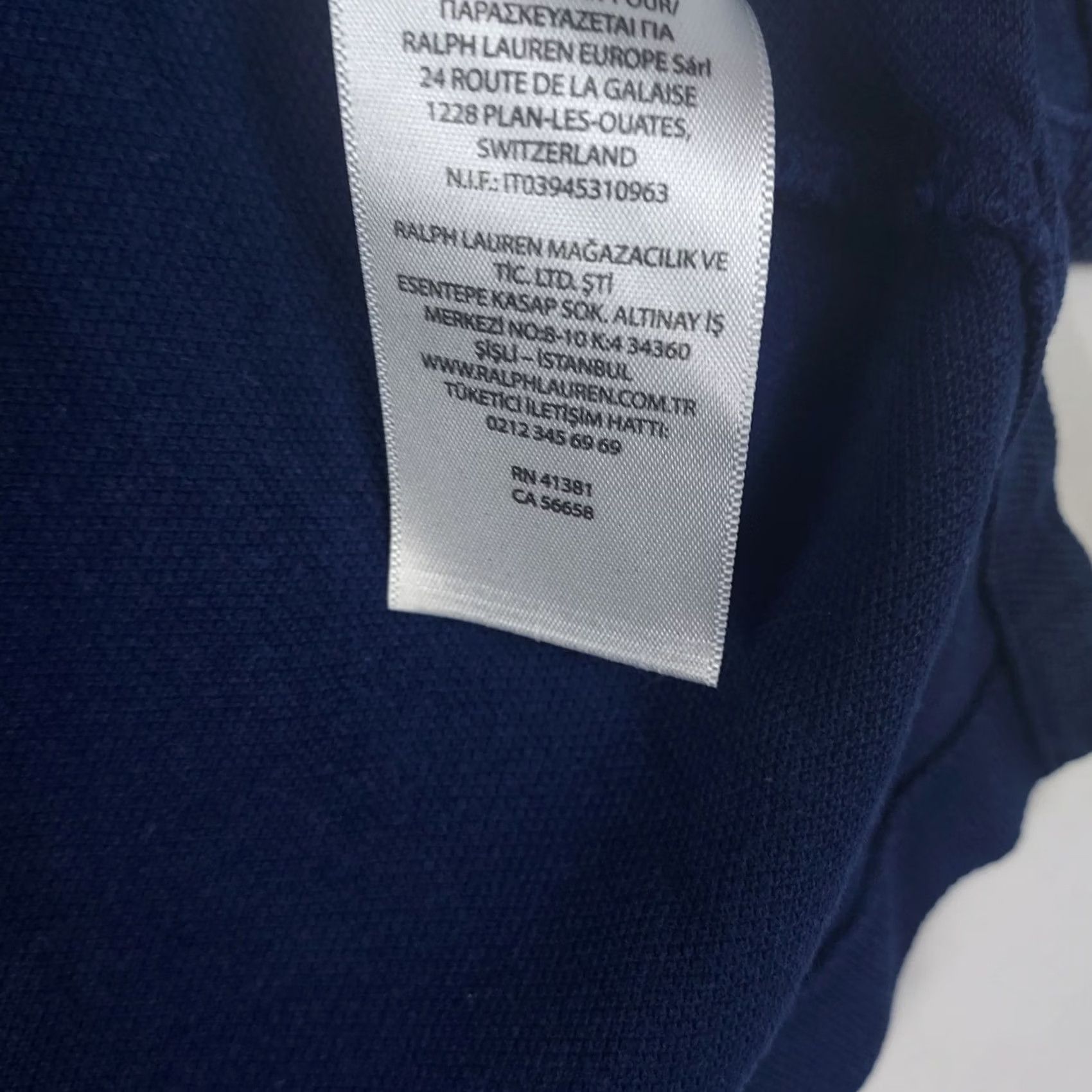 Polo Ralph Lauren Ralph Lauren Polo Shirt Men’s Large Classic Fit Navy Blue Pique Cotton Casual Size US L / EU 52-54 / 3 - 7 Thumbnail