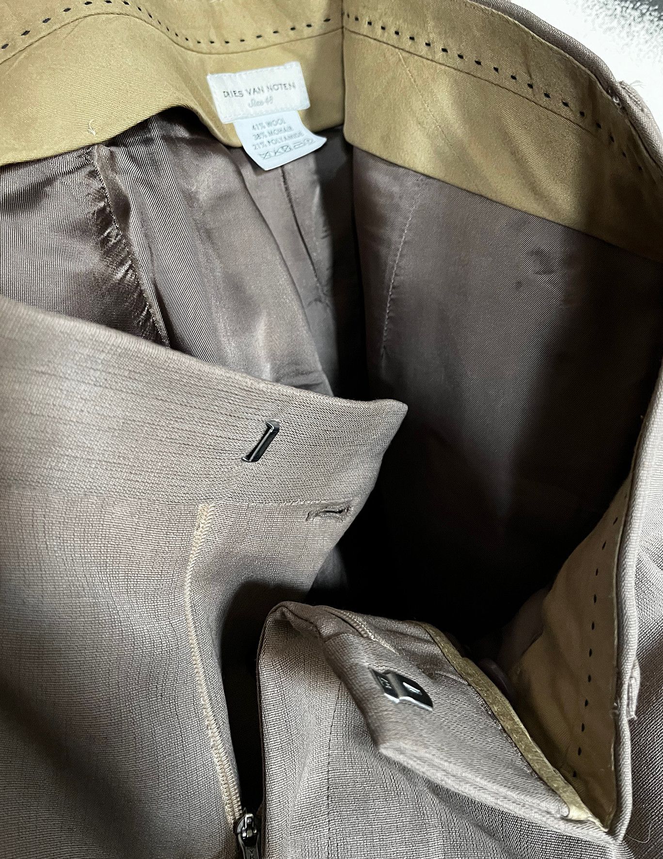 Dries Van Noten cropped, baggy wool pants Size US 32 / EU 48 - 10 Thumbnail