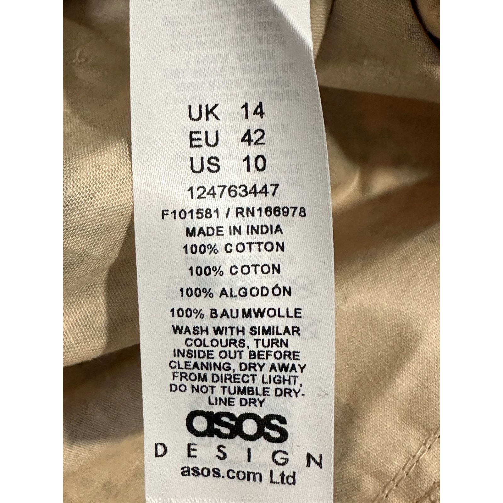 Asos ASOS Women's Beige Brown Snake Print Cargo Midi Skirt 10 NWT Size 32" / US 10 / IT 46 - 9 Thumbnail