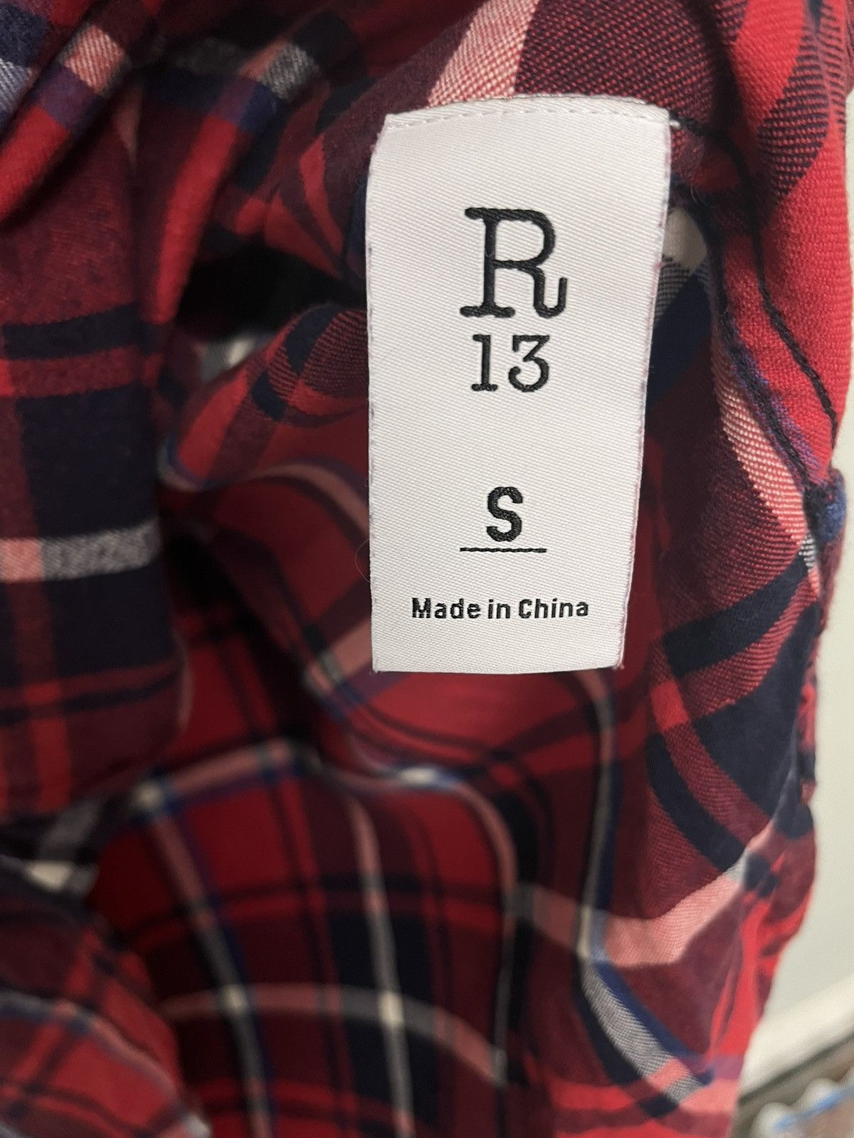 R13 Oversized Cut-off shirt. Small Size US S / EU 44-46 / 1 - 6 Thumbnail