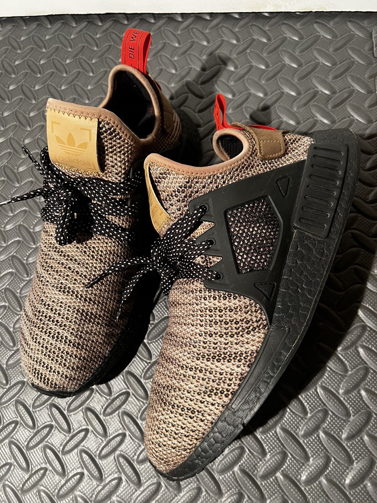 image of Adidas Nmd_Xr1 Cardboard Black Running Shoes Size 11 in Brown, Men's
