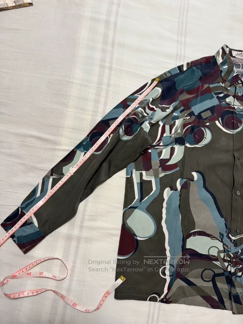 Hermes Hermes size 40 Silk shirt, 65% silk + 35% cotton Size US L / EU 52-54 / 3 - 6 Thumbnail